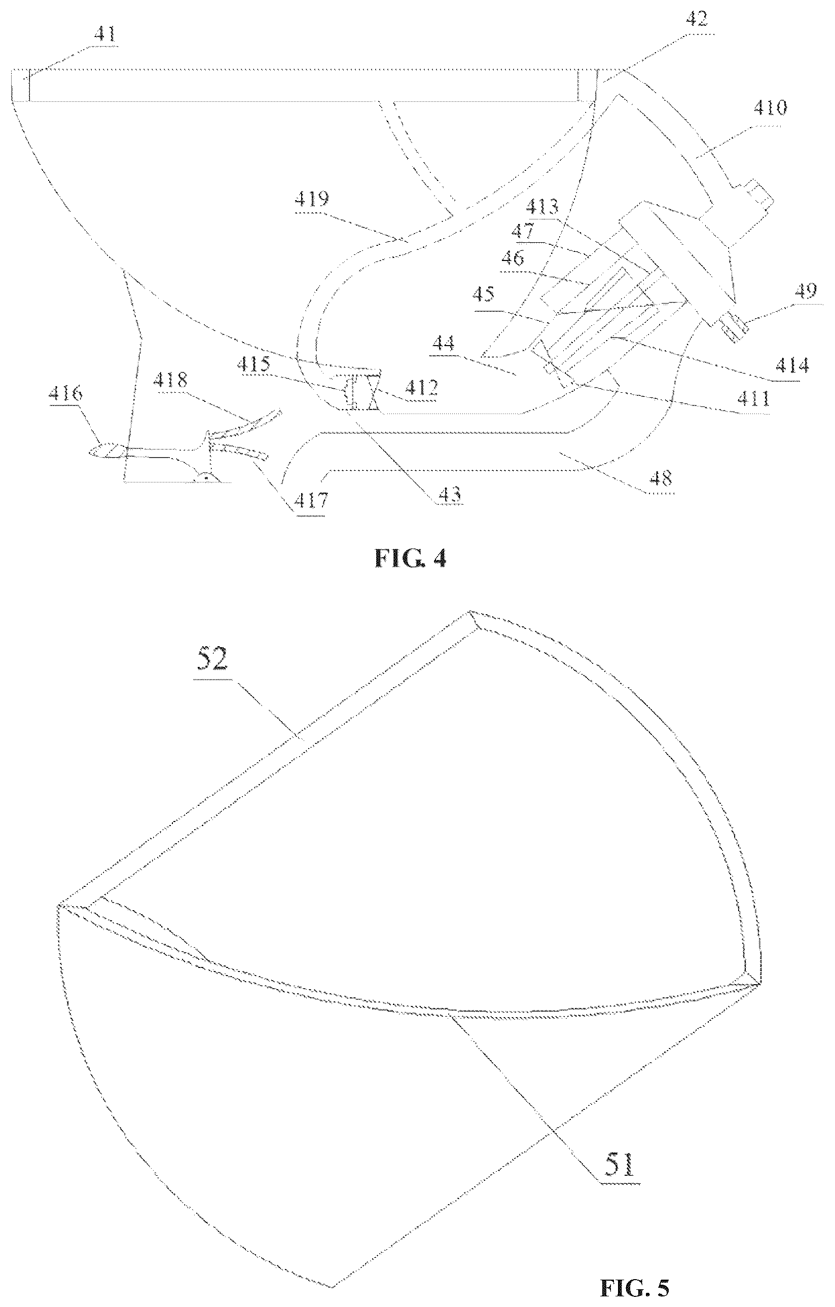 Patent US12098533 Figure 4 – Water turbine and electric motor hybrid power suction type water-saving toilet