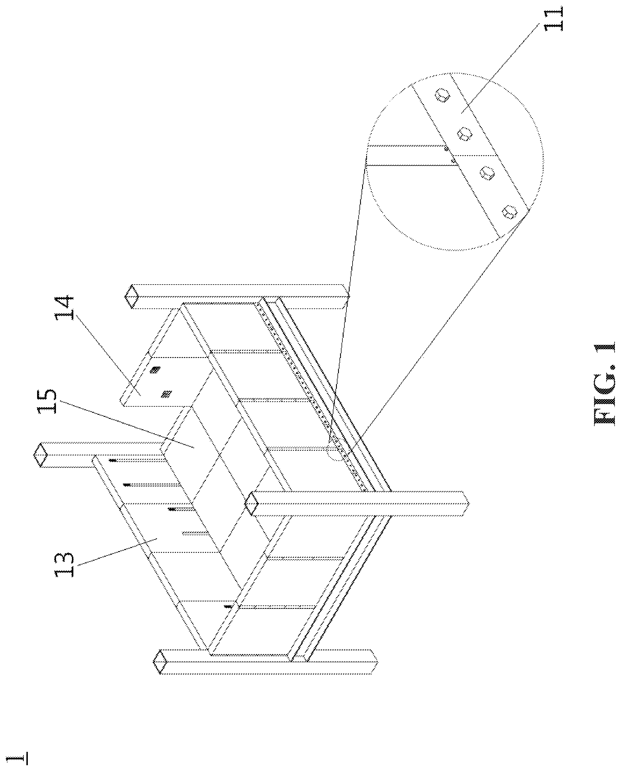 Patent US12098536 — Modular building structure — Figure 1
