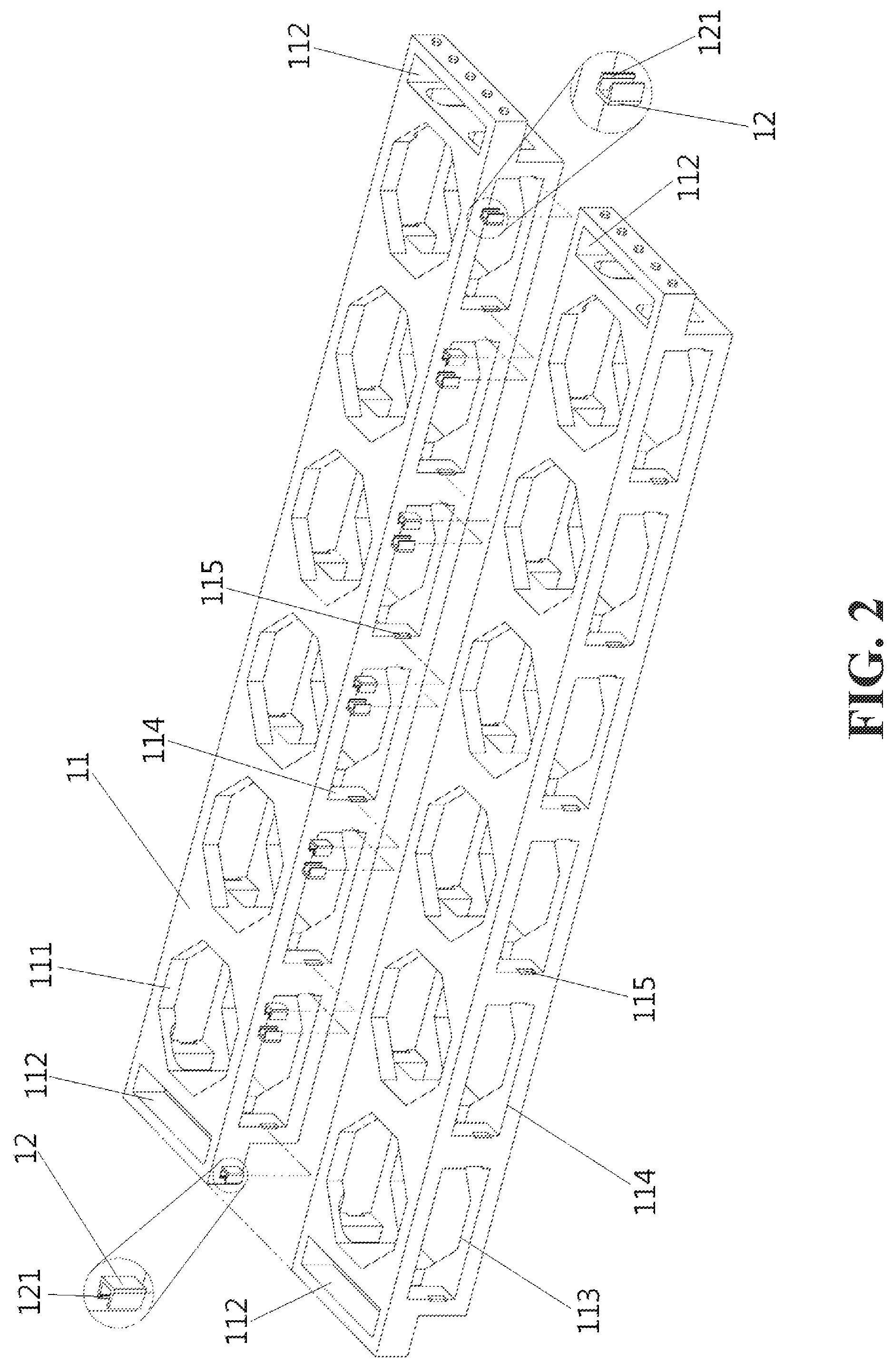 Patent US12098536 Figure 2 – Modular building structure