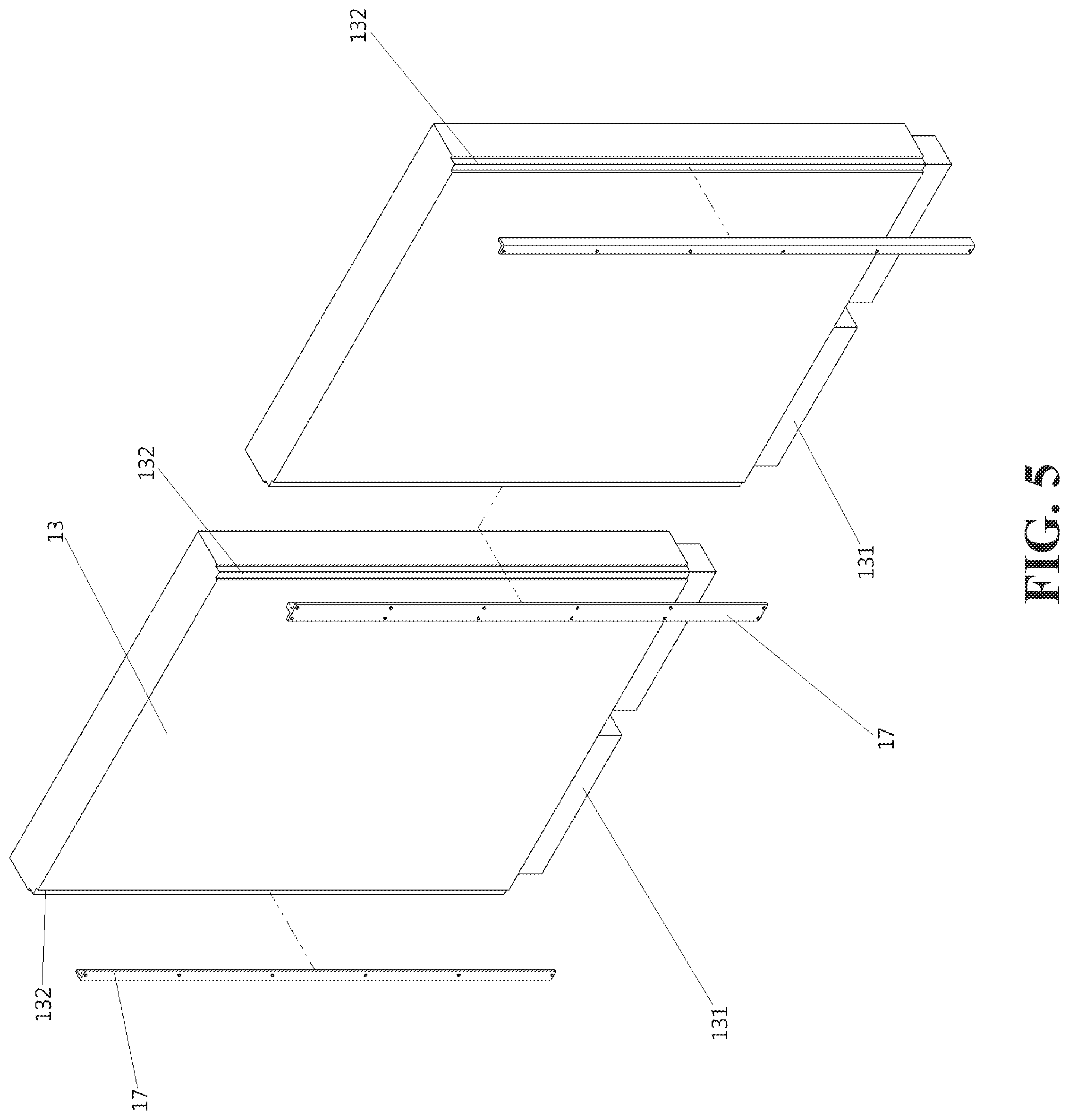 Patent US12098536 Figure 5 – Modular building structure
