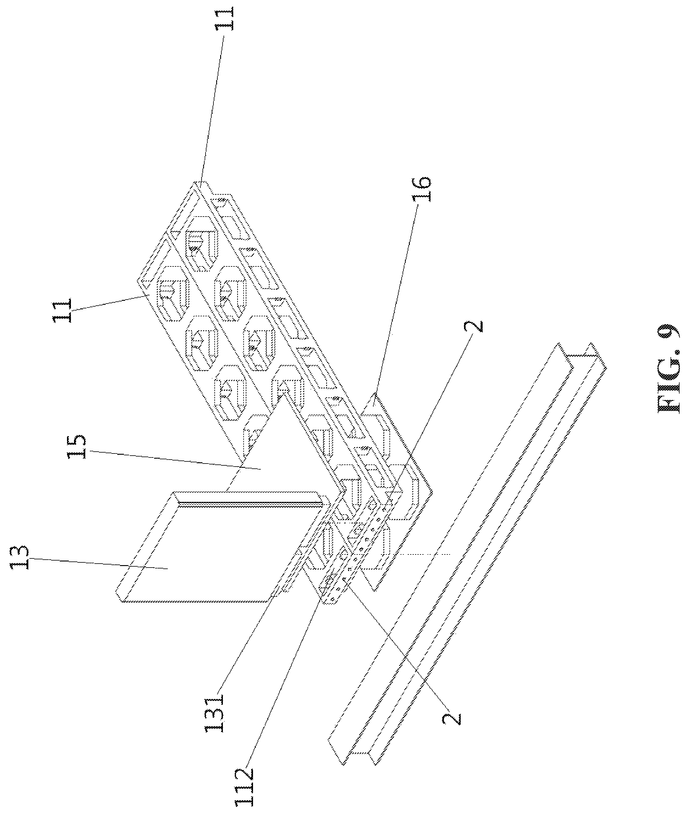 Patent US12098536 Figure 8 – Modular building structure