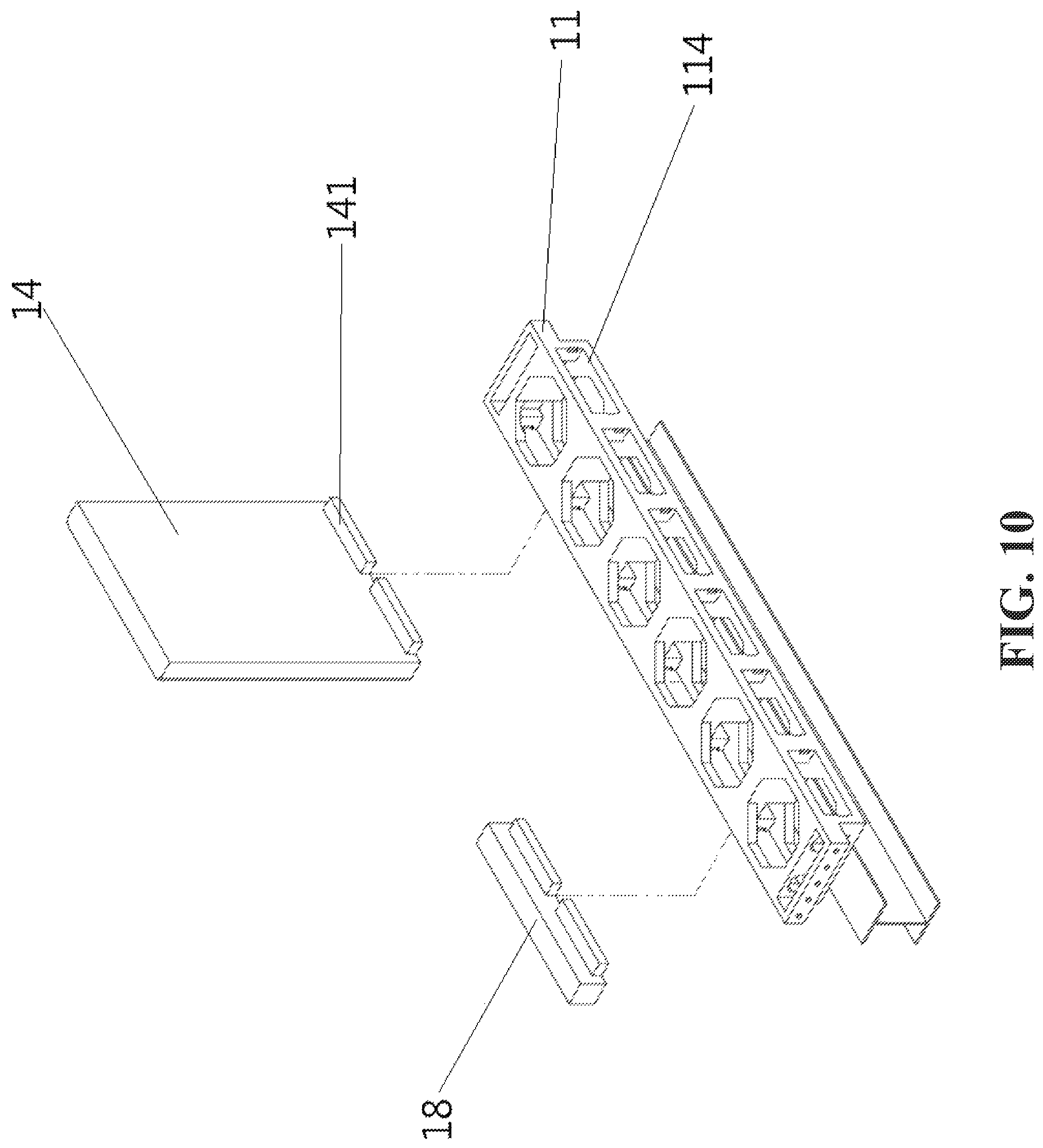 Patent US12098536 Figure 9 – Modular building structure