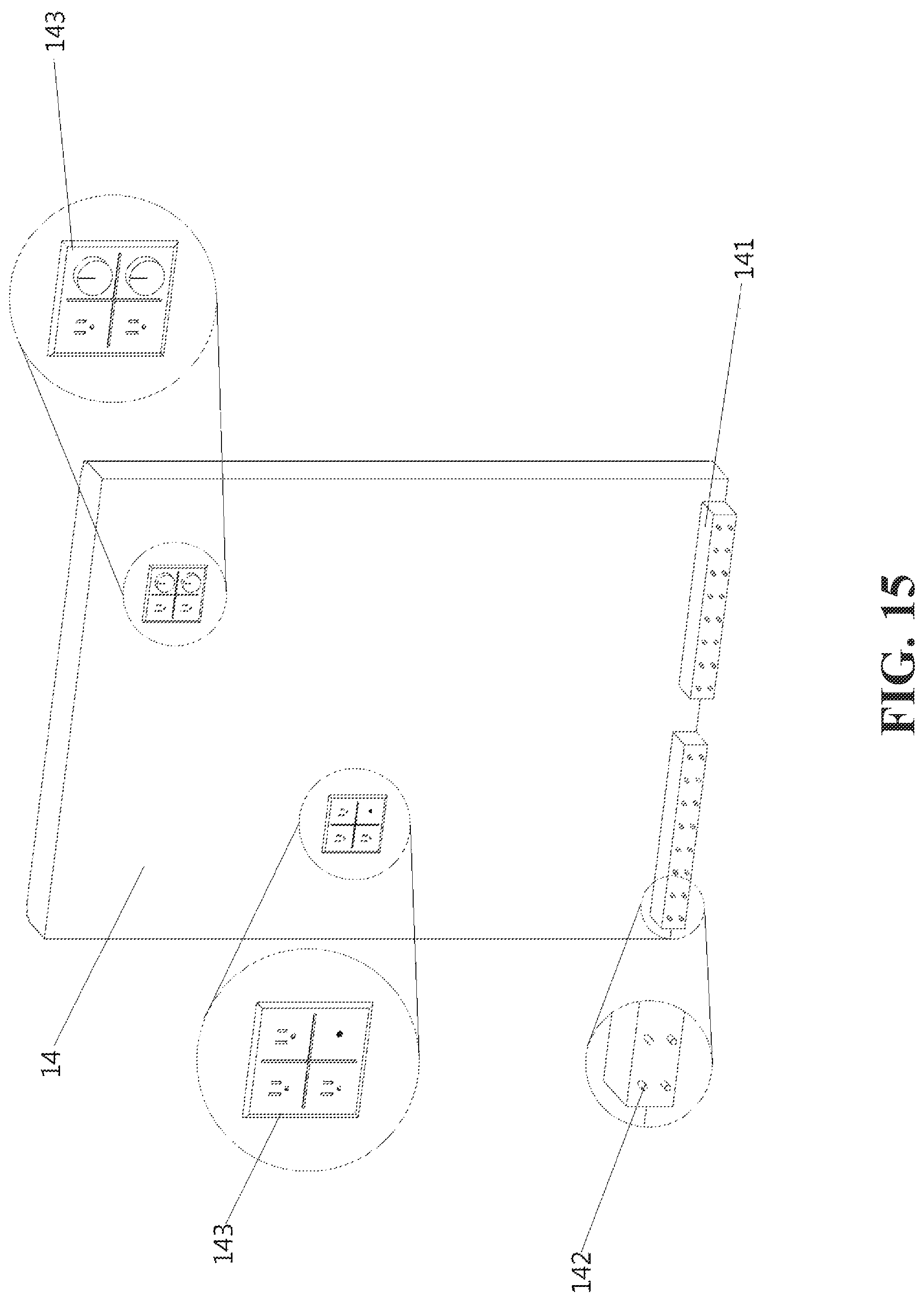 Patent US12098536 Figure 13 – Modular building structure