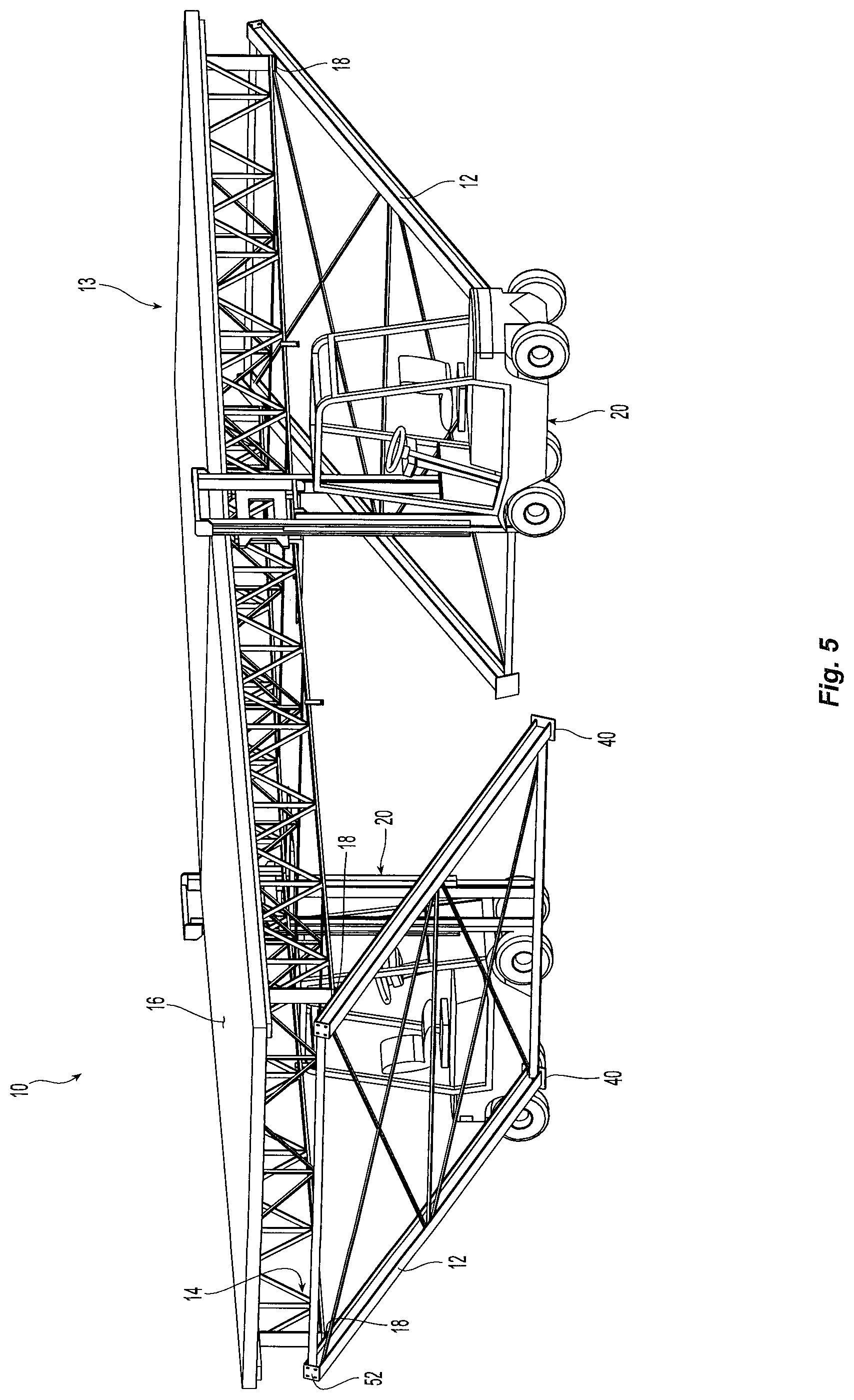 Patent US12098537 Figure 5 – Modular clearspan building, and modular building sections and construction methods therefor