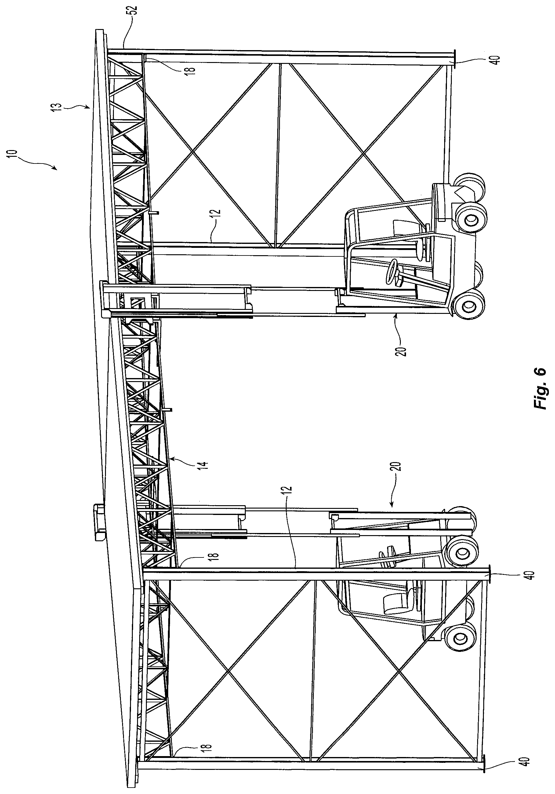 Patent US12098537 Figure 6 – Modular clearspan building, and modular building sections and construction methods therefor