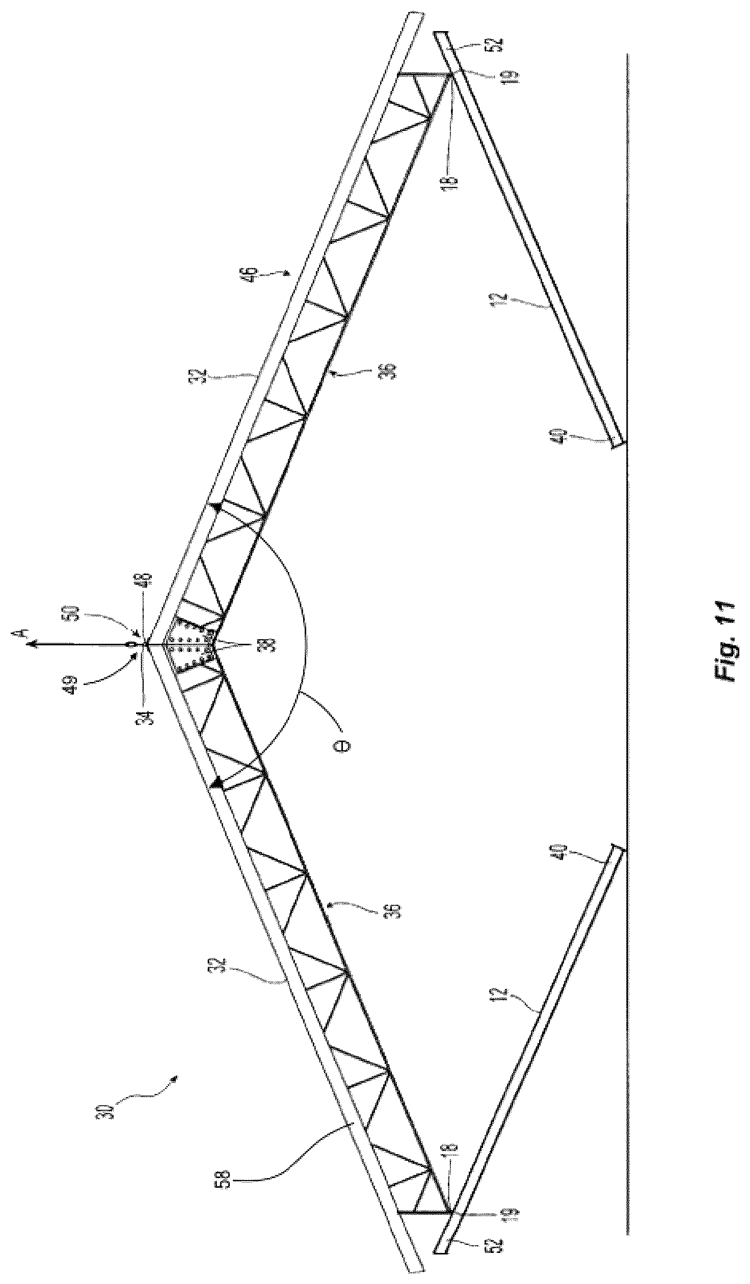 Patent US12098537 Figure 10 – Modular clearspan building, and modular building sections and construction methods therefor