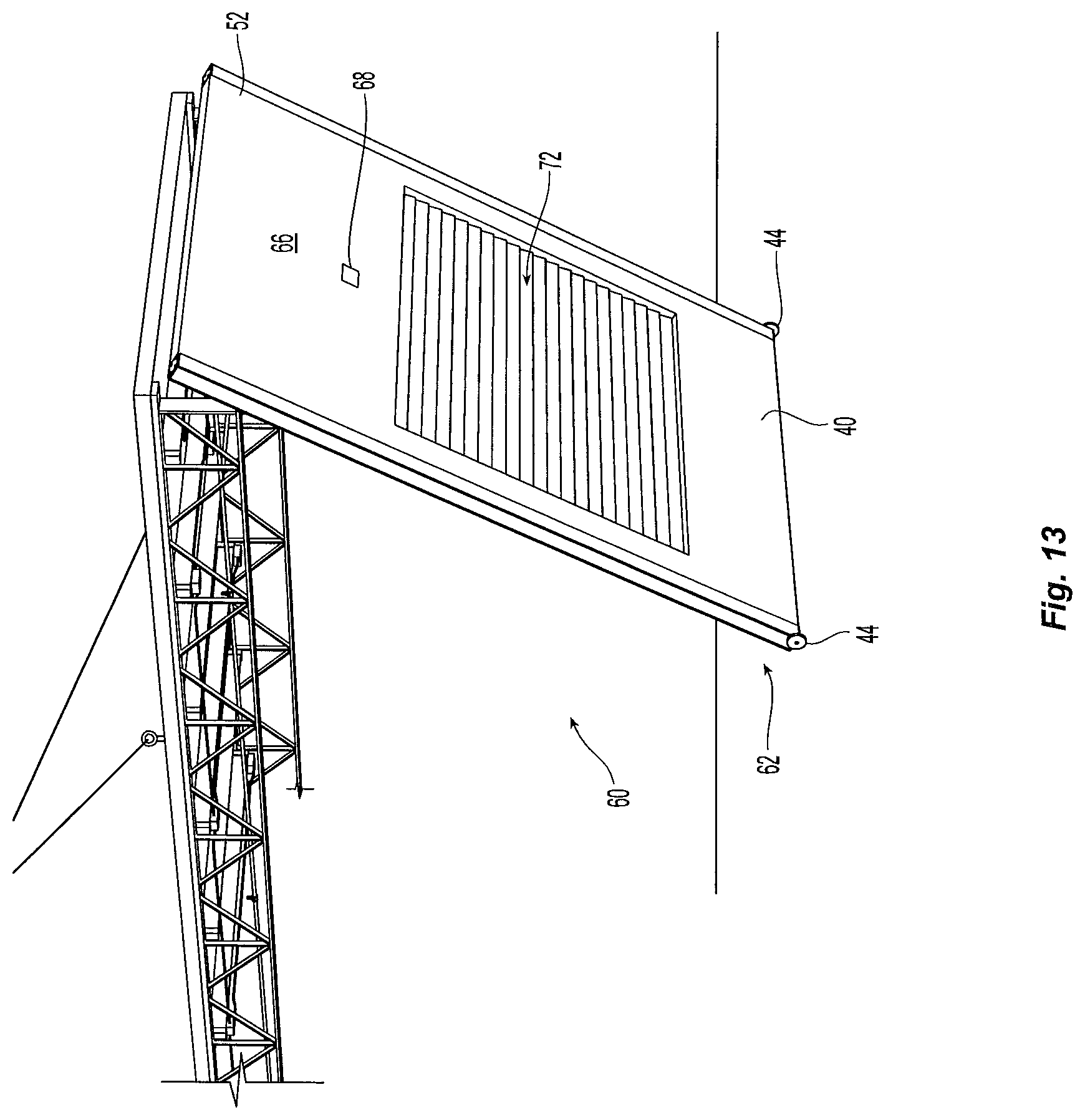 Patent US12098537 Figure 12 – Modular clearspan building, and modular building sections and construction methods therefor