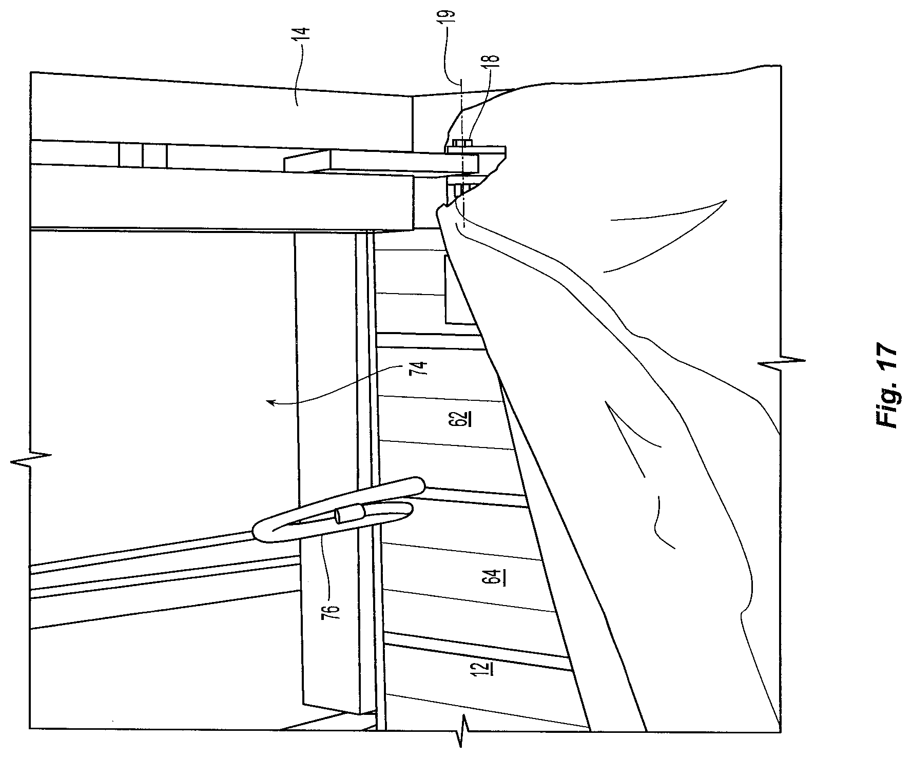 Patent US12098537 Figure 16 – Modular clearspan building, and modular building sections and construction methods therefor