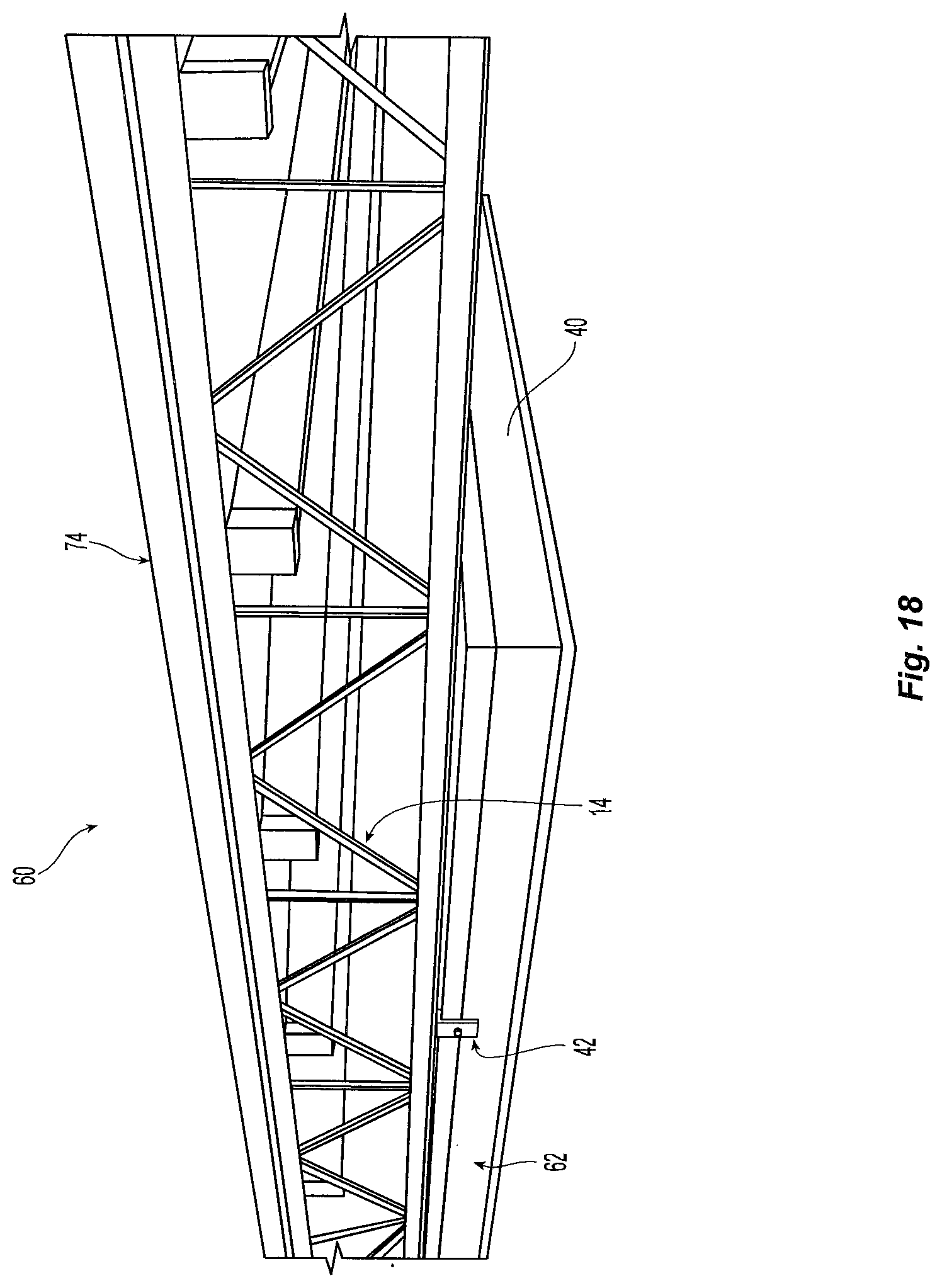 Patent US12098537 Figure 17 – Modular clearspan building, and modular building sections and construction methods therefor