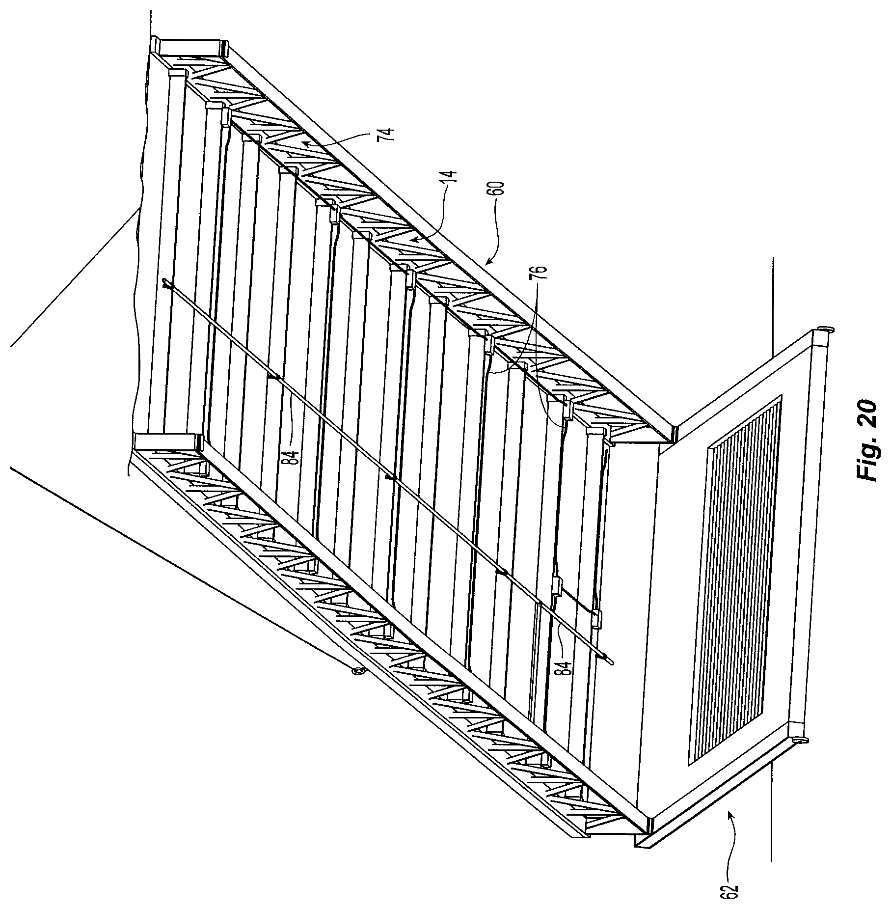Patent US12098537 Figure 19 – Modular clearspan building, and modular building sections and construction methods therefor