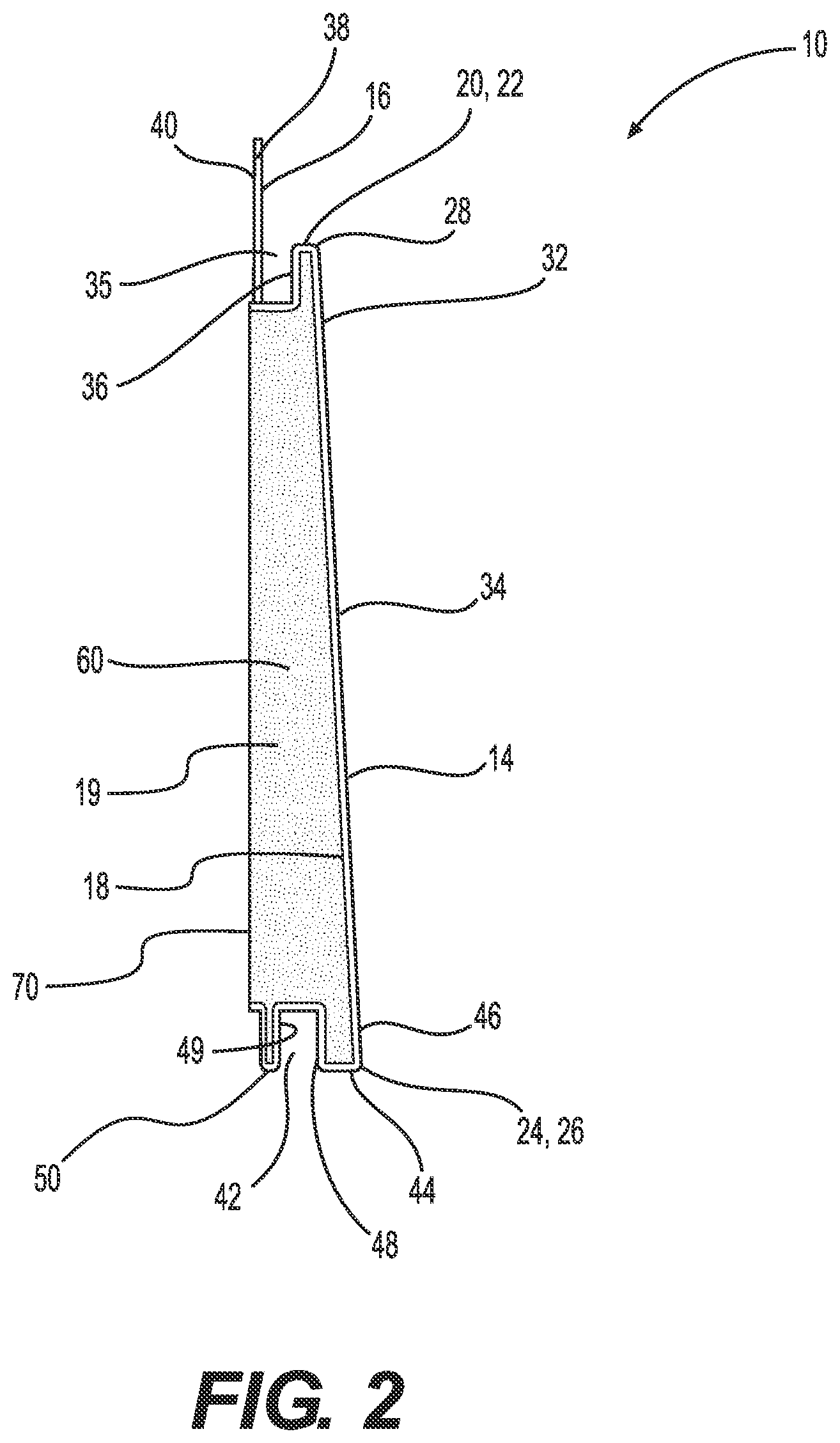 Patent US12098540 Figure 2 – Method and kit for installation of siding panels