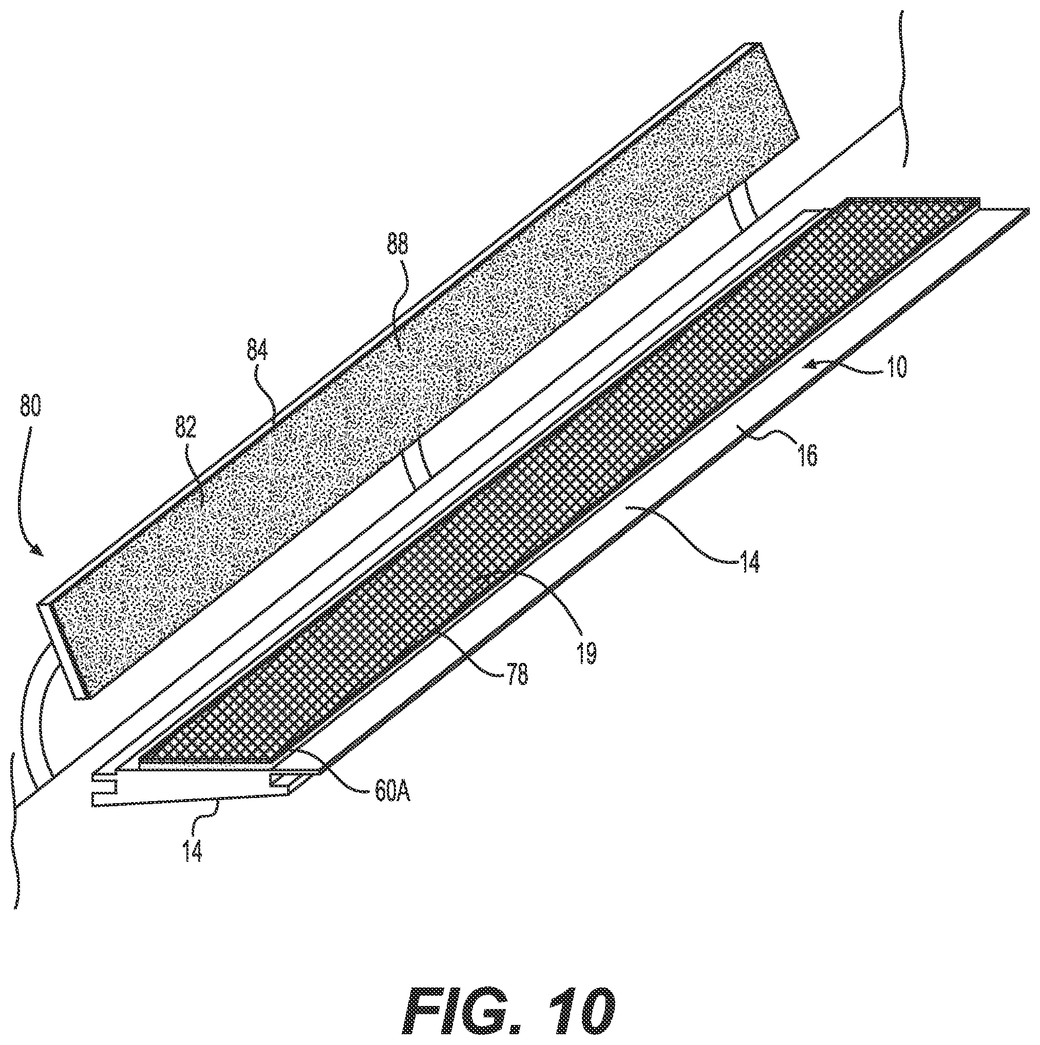 Patent US12098540 Figure 8 – Method and kit for installation of siding panels