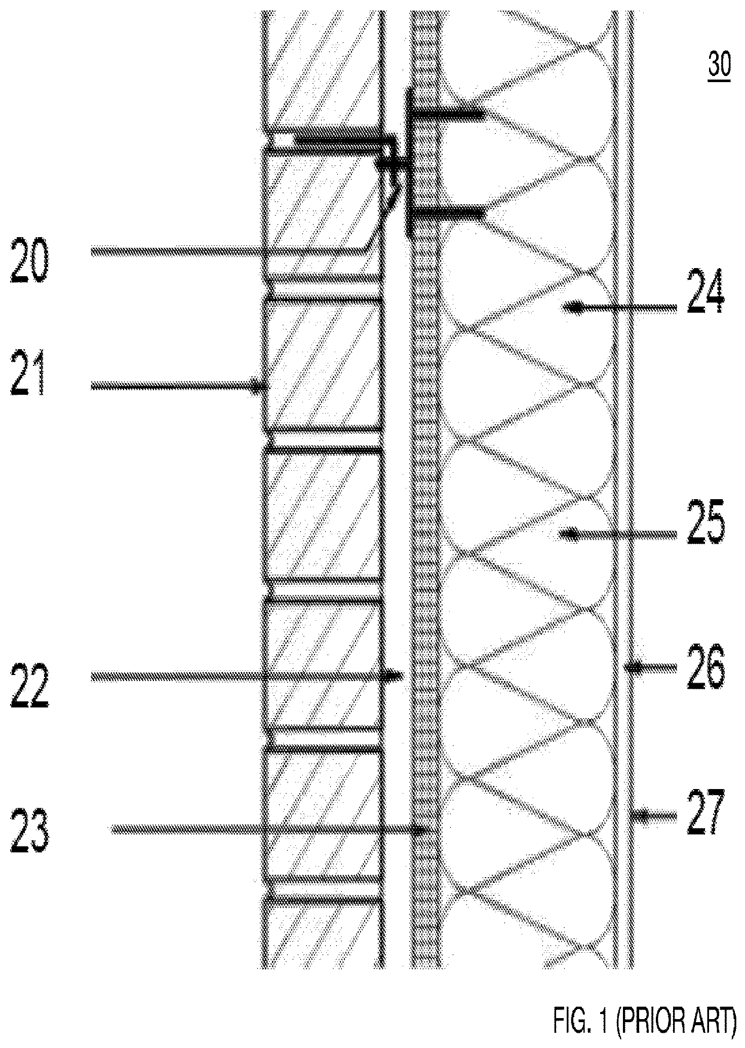 Patent US12098543 Figure 1 – Apparatus and method for exposed insulated wallboard