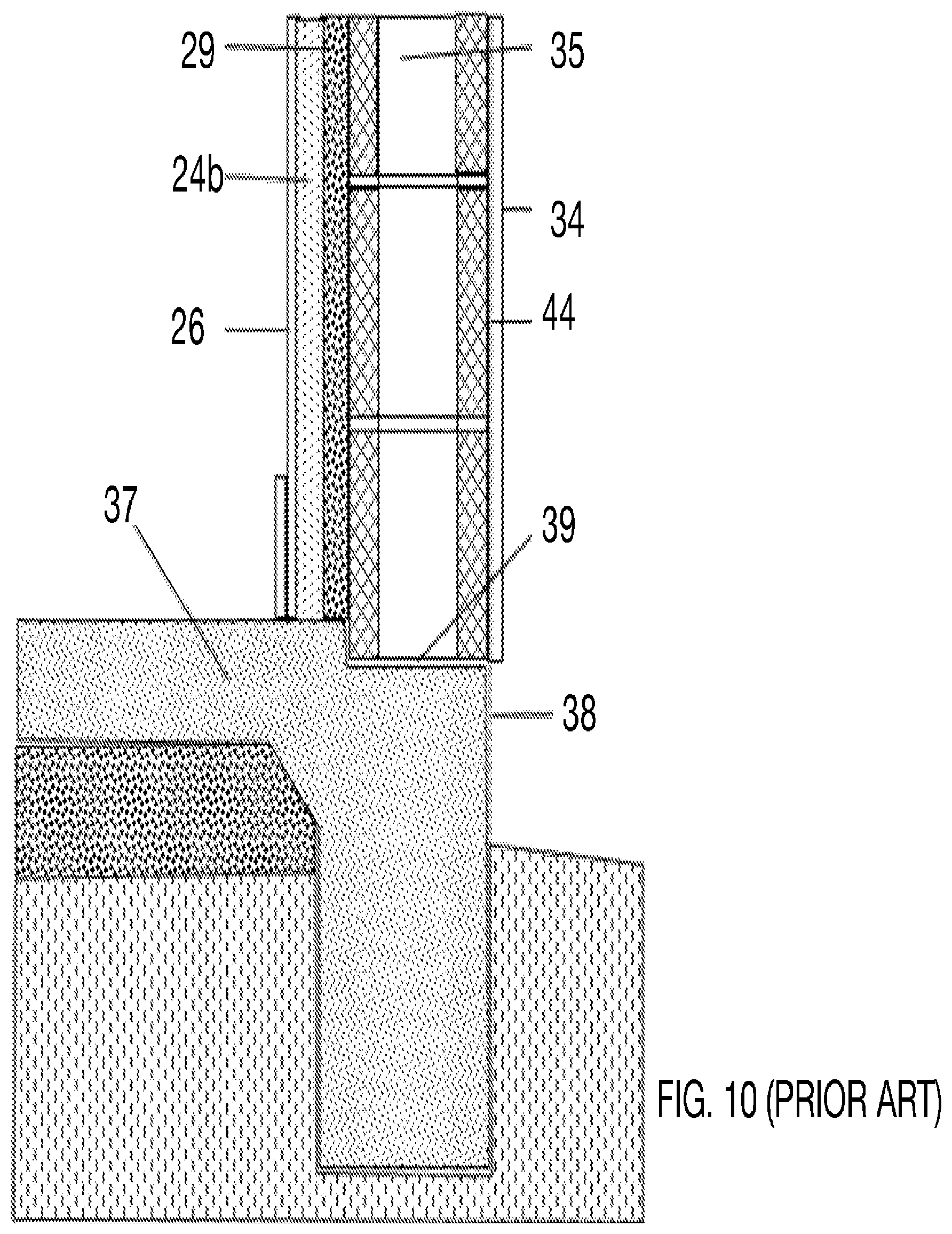 Patent US12098543 Figure 11 – Apparatus and method for exposed insulated wallboard