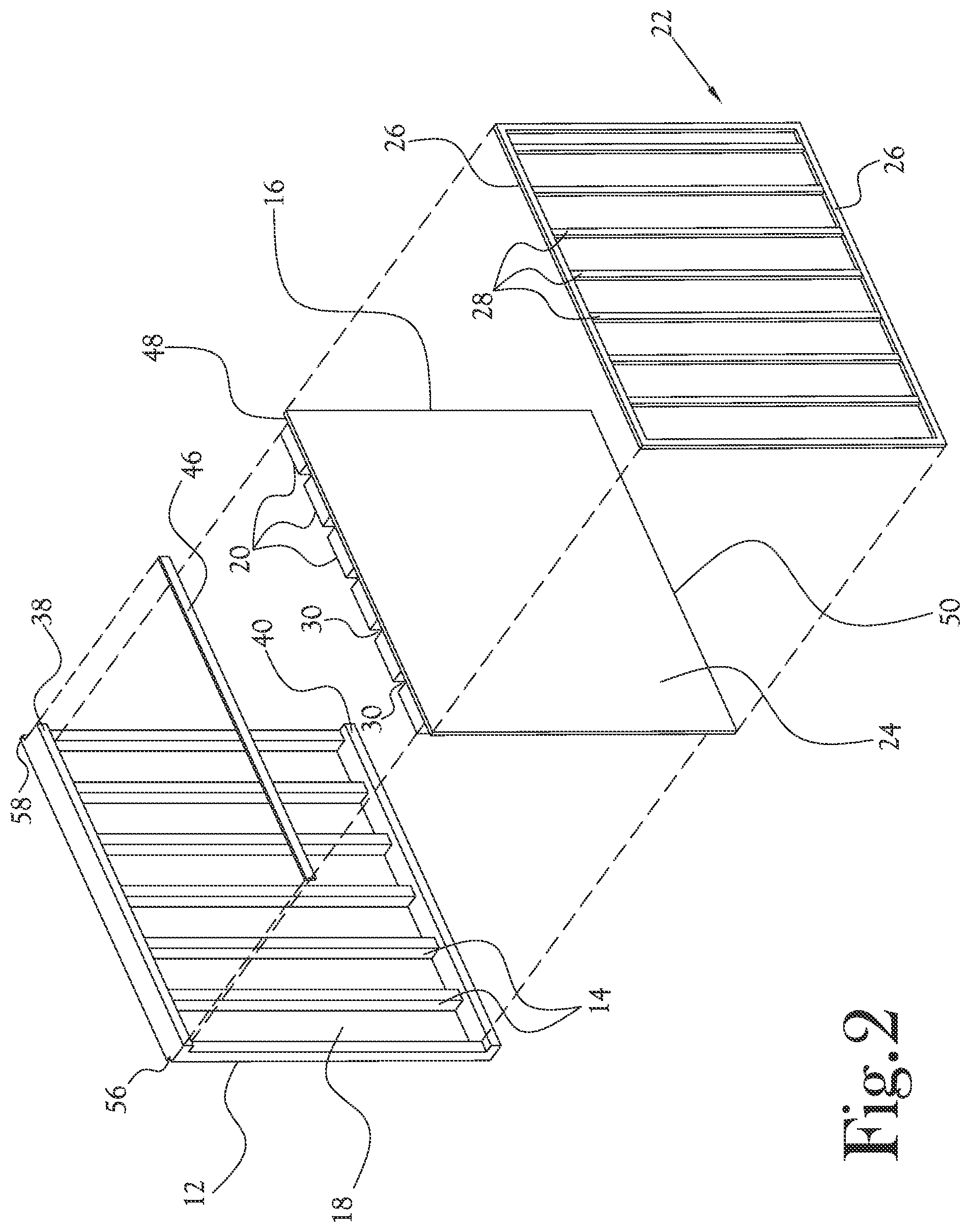 Patent US12098547 Figure 2 – Method of forming a composite wall structure