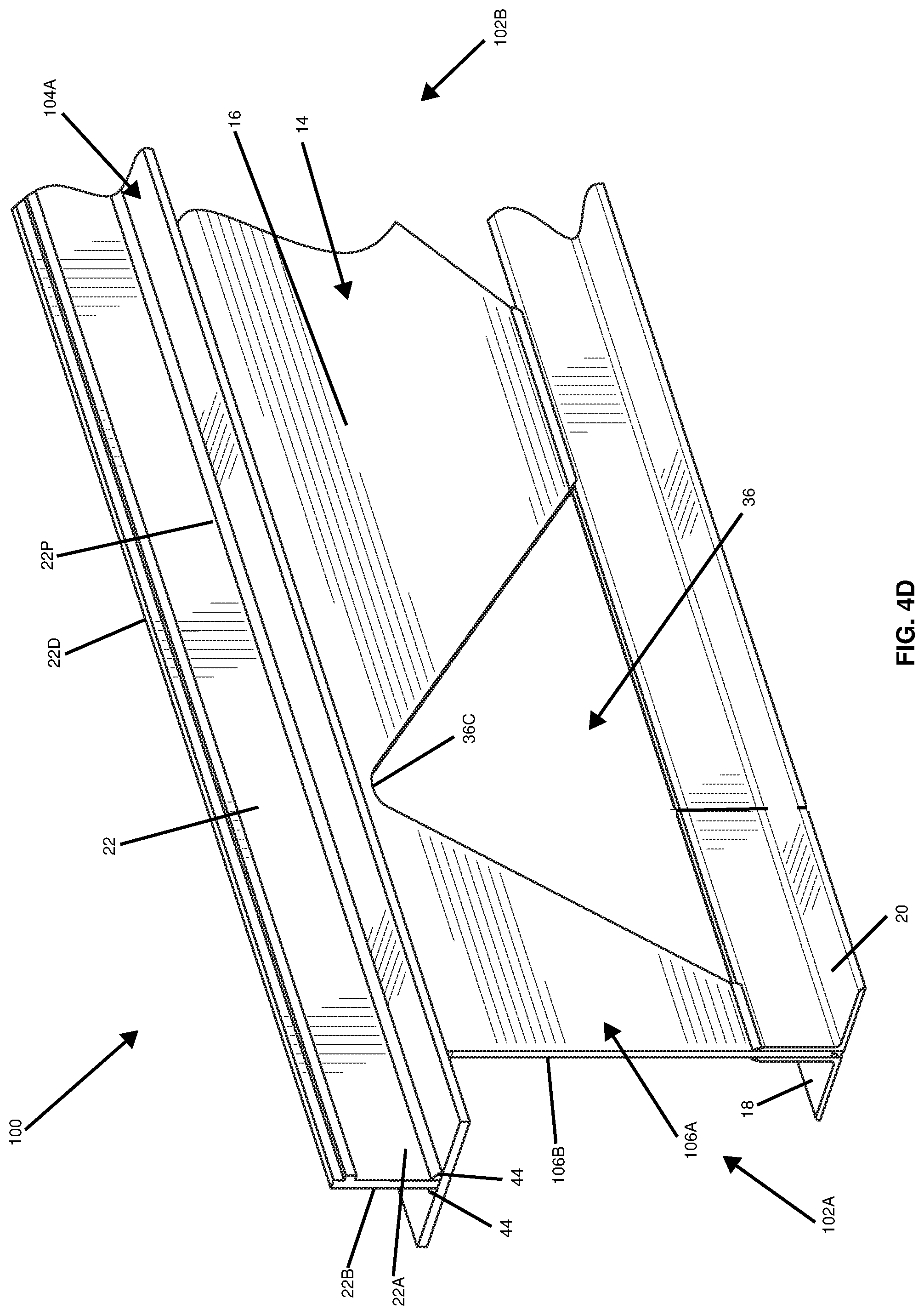 Patent US12098548 Figure 8 – Composite open web beam-joist and method of manufacture
