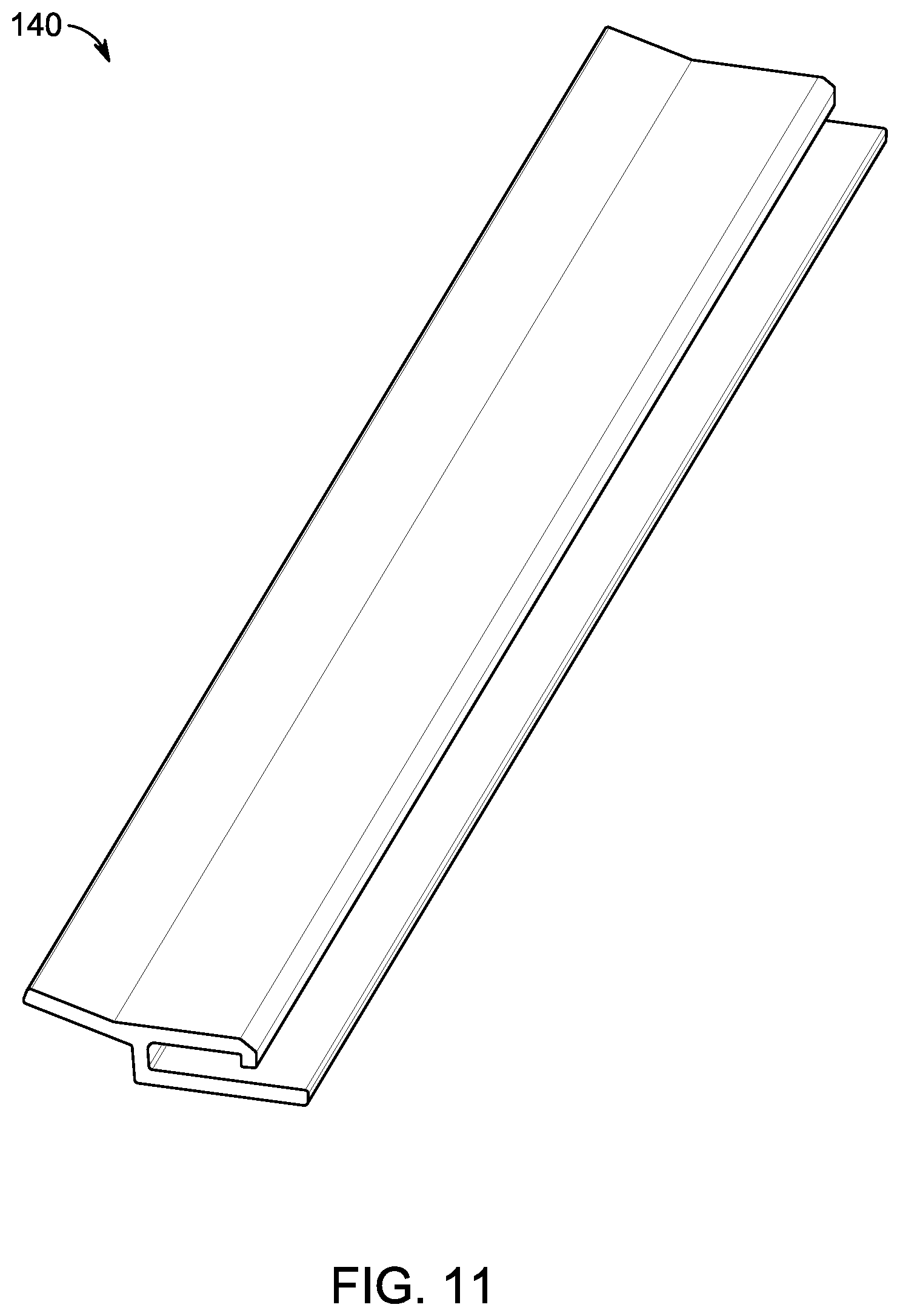 Patent US12098551 Figure 11 – Modular assemblies for gutter guard systems with customizable main bodies