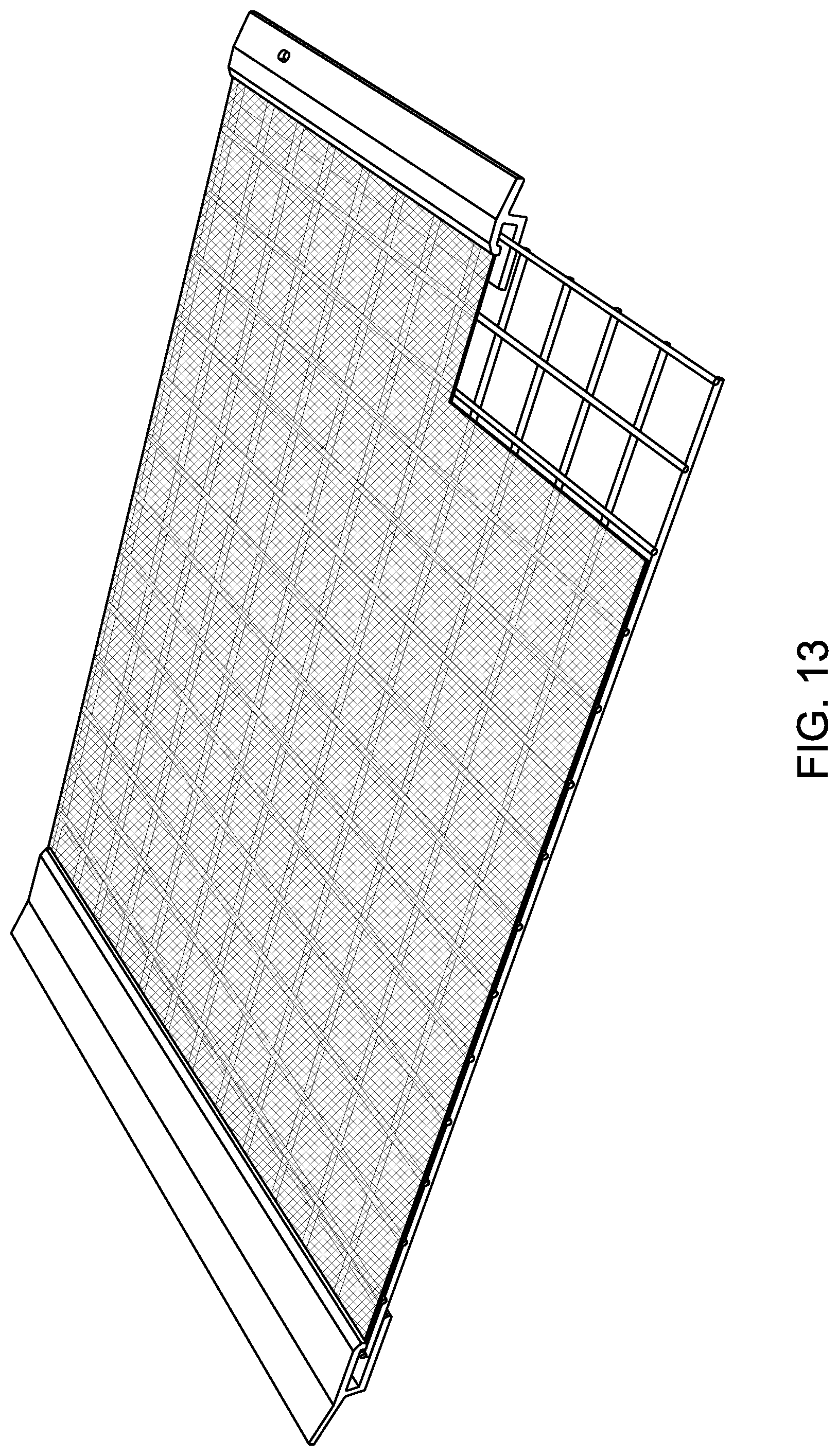 Patent US12098551 Figure 13 – Modular assemblies for gutter guard systems with customizable main bodies