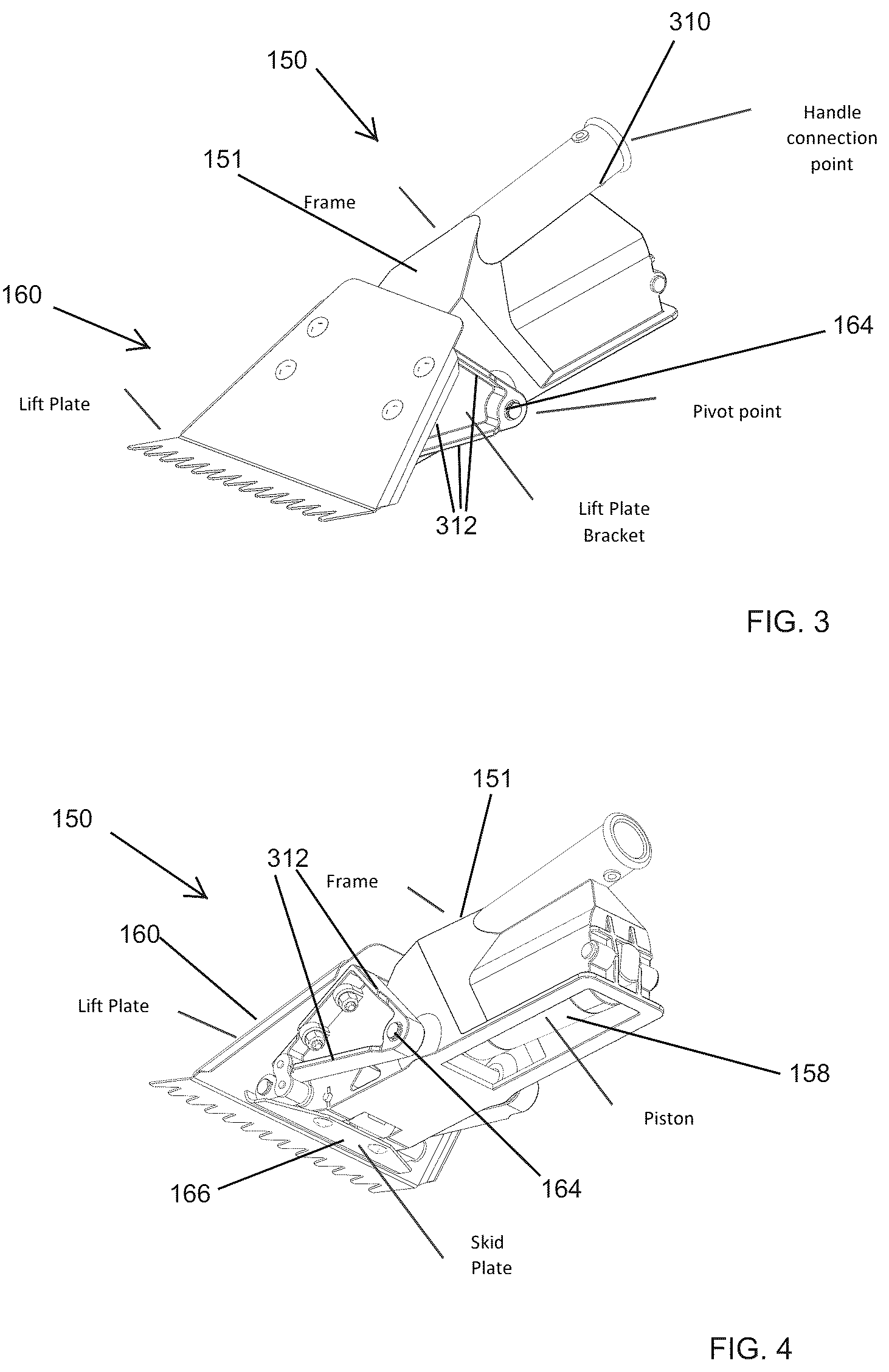 Patent US12098552 Figure 3 – Power tool system and method for removing roof shingles