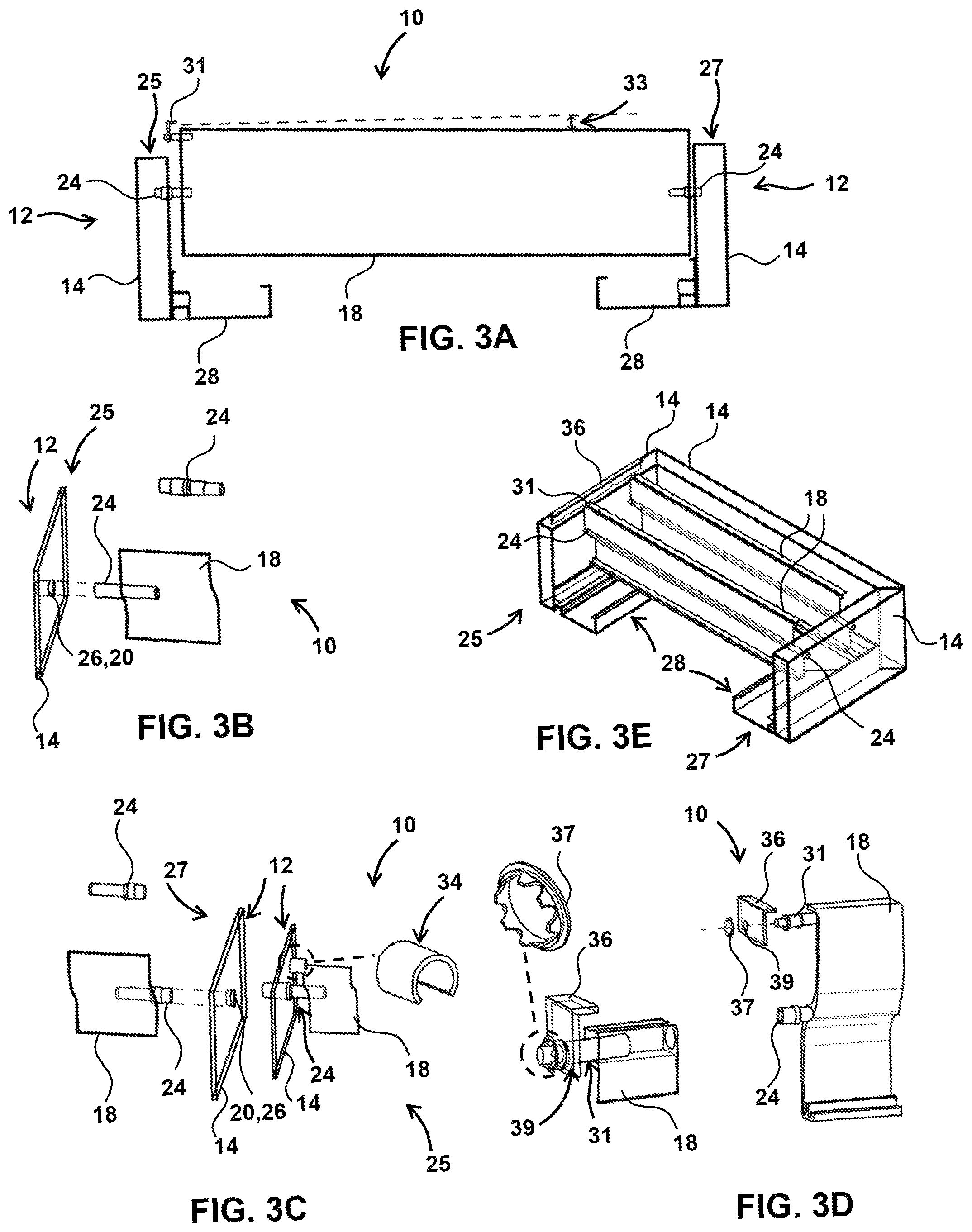 Patent US12098553 Figure 3 – Panel coupling and rotation system