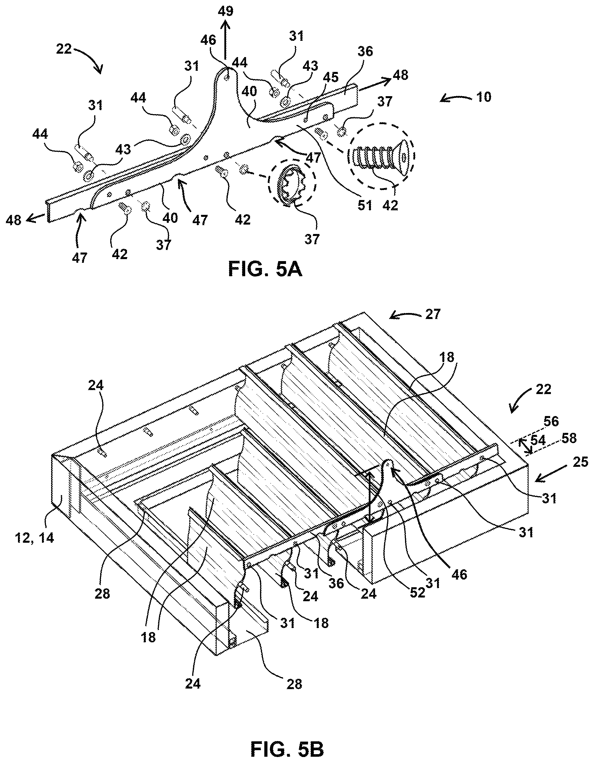 Patent US12098553 Figure 5 – Panel coupling and rotation system
