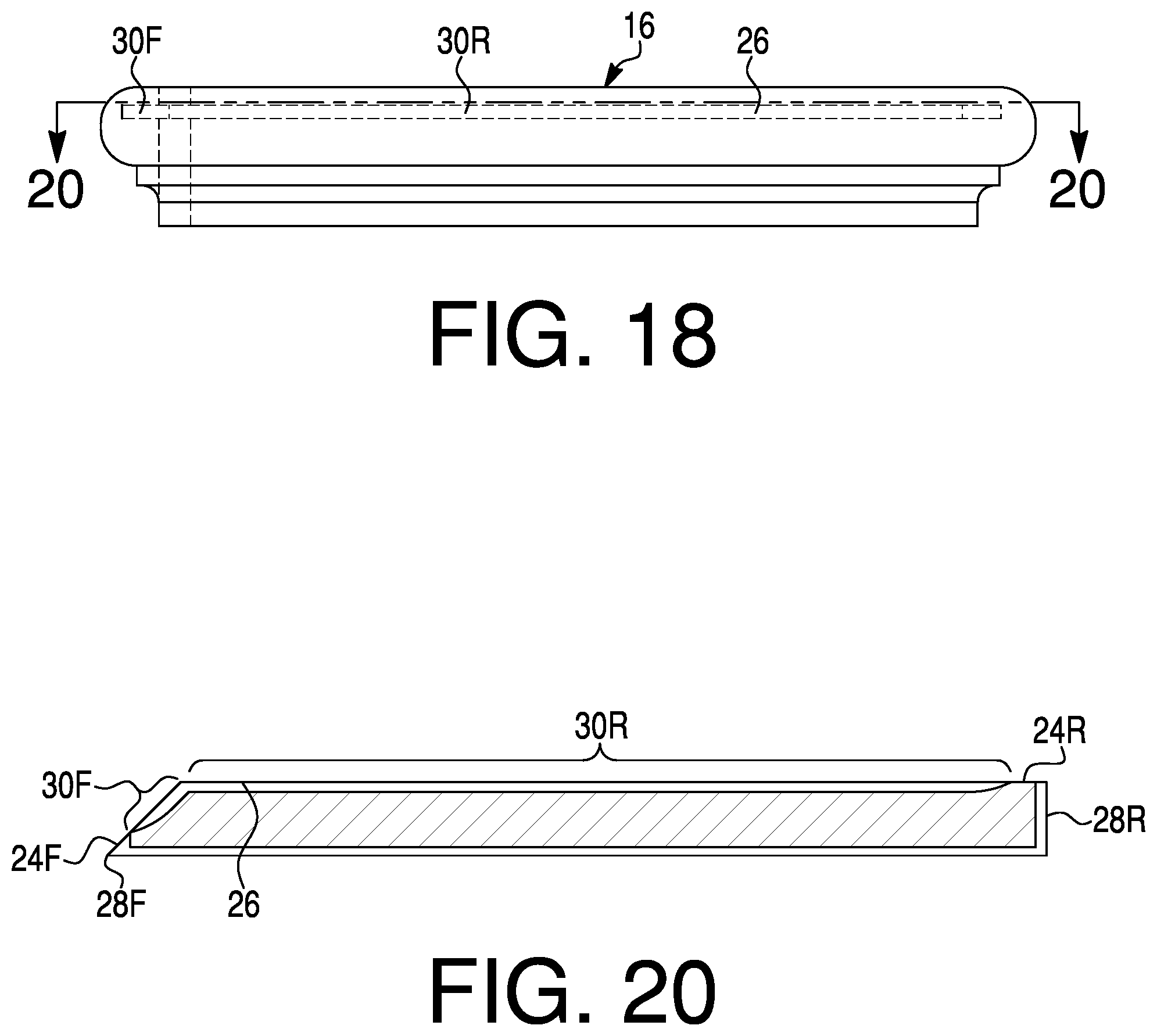 Patent US12098554 Figure 11 – Returned stair tread having moisture compensating joint and method for making the same