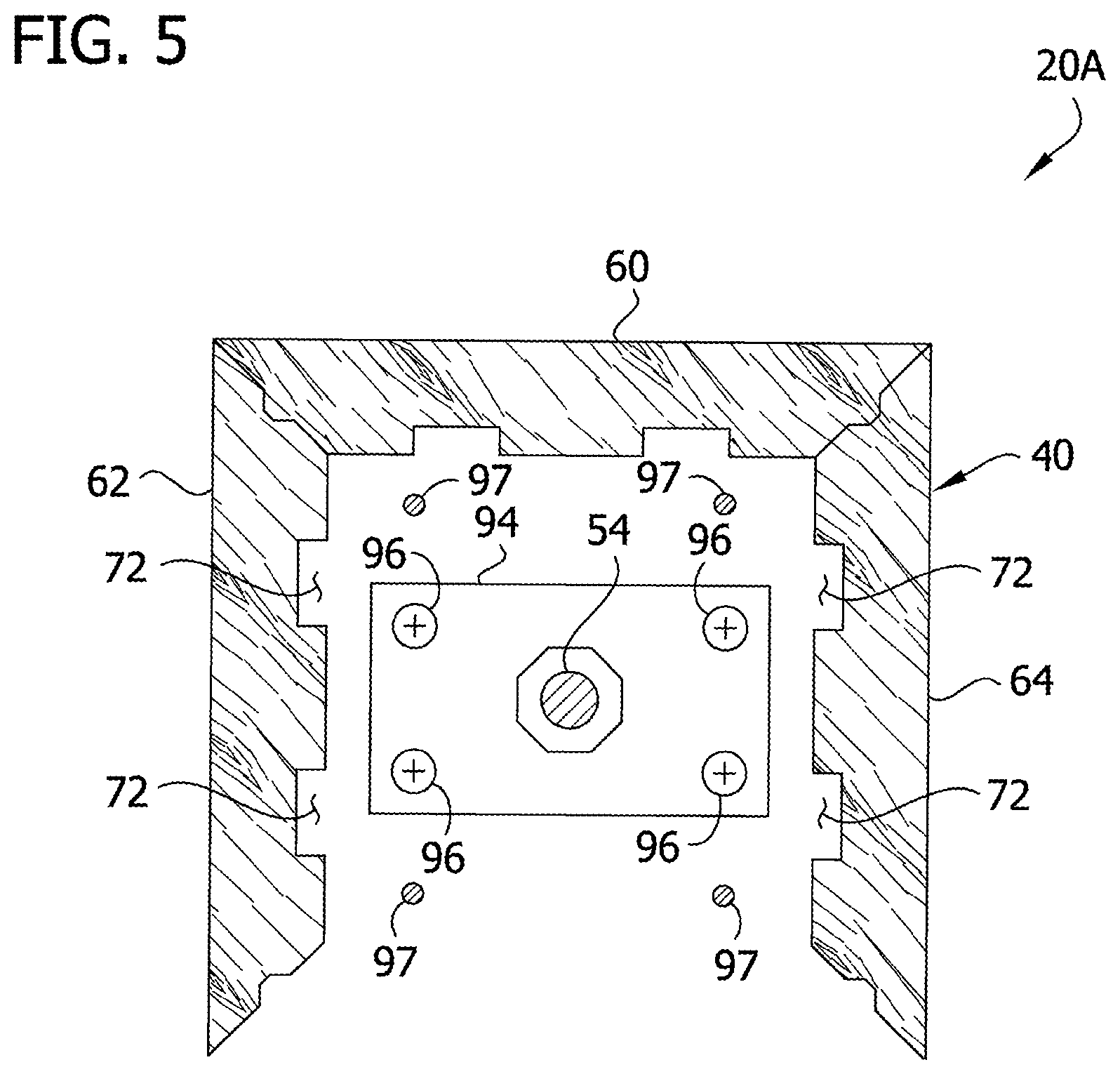 Patent US12098555 Figure 5 – Hand rail system and associated components and methods