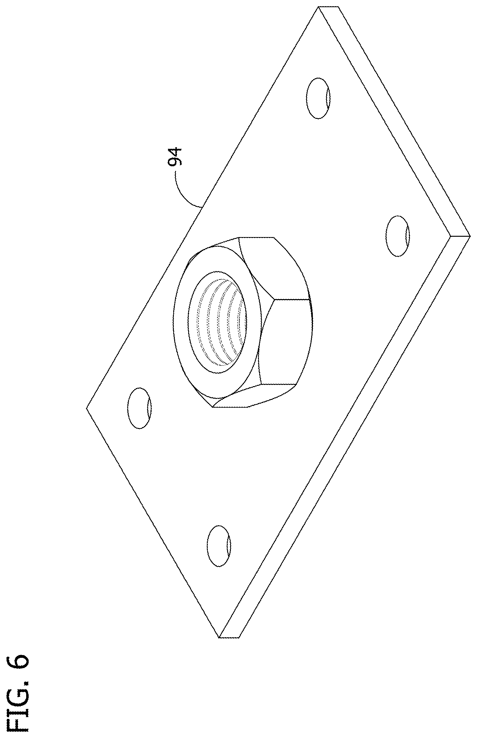 Patent US12098555 Figure 6 – Hand rail system and associated components and methods