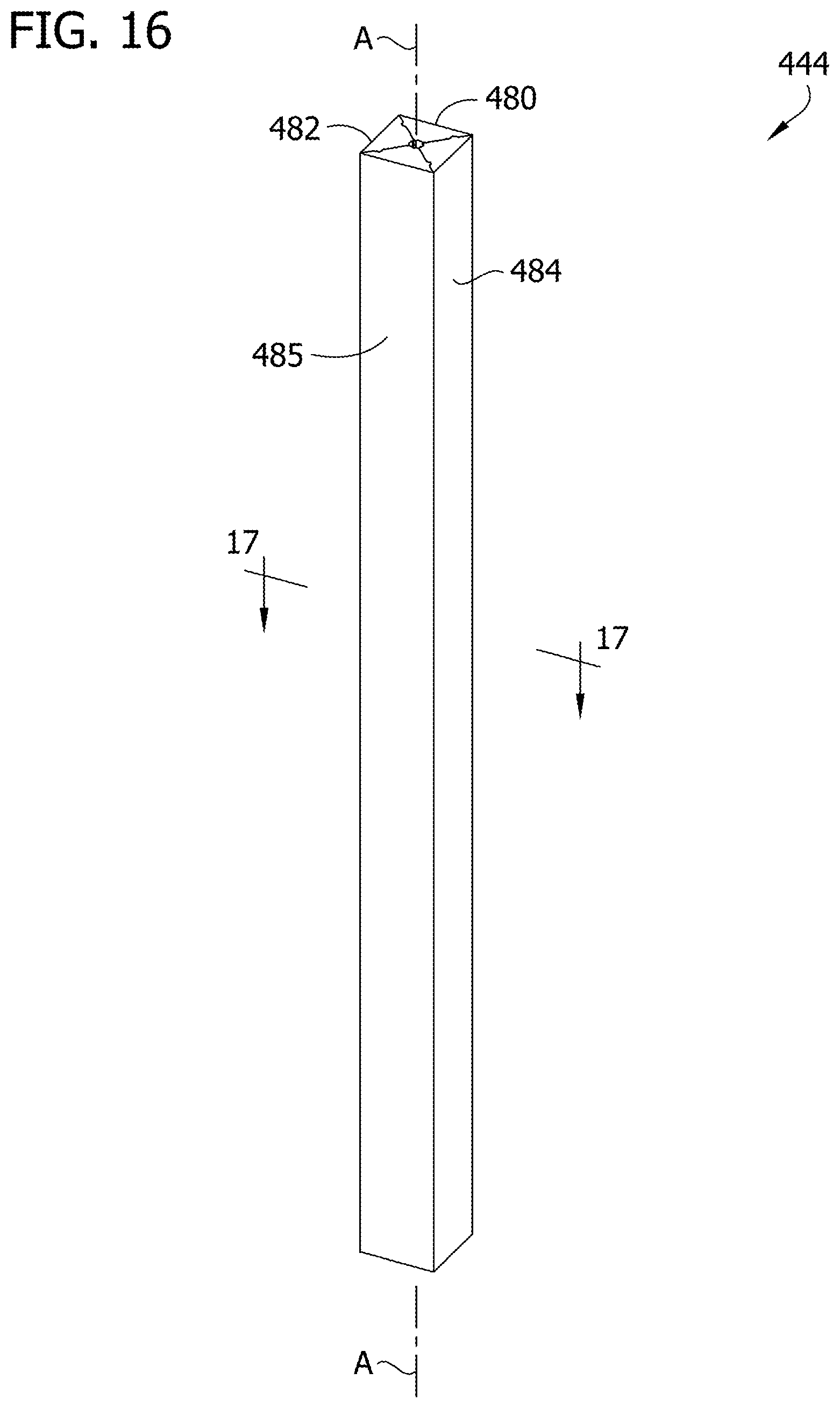 Patent US12098555 Figure 16 – Hand rail system and associated components and methods