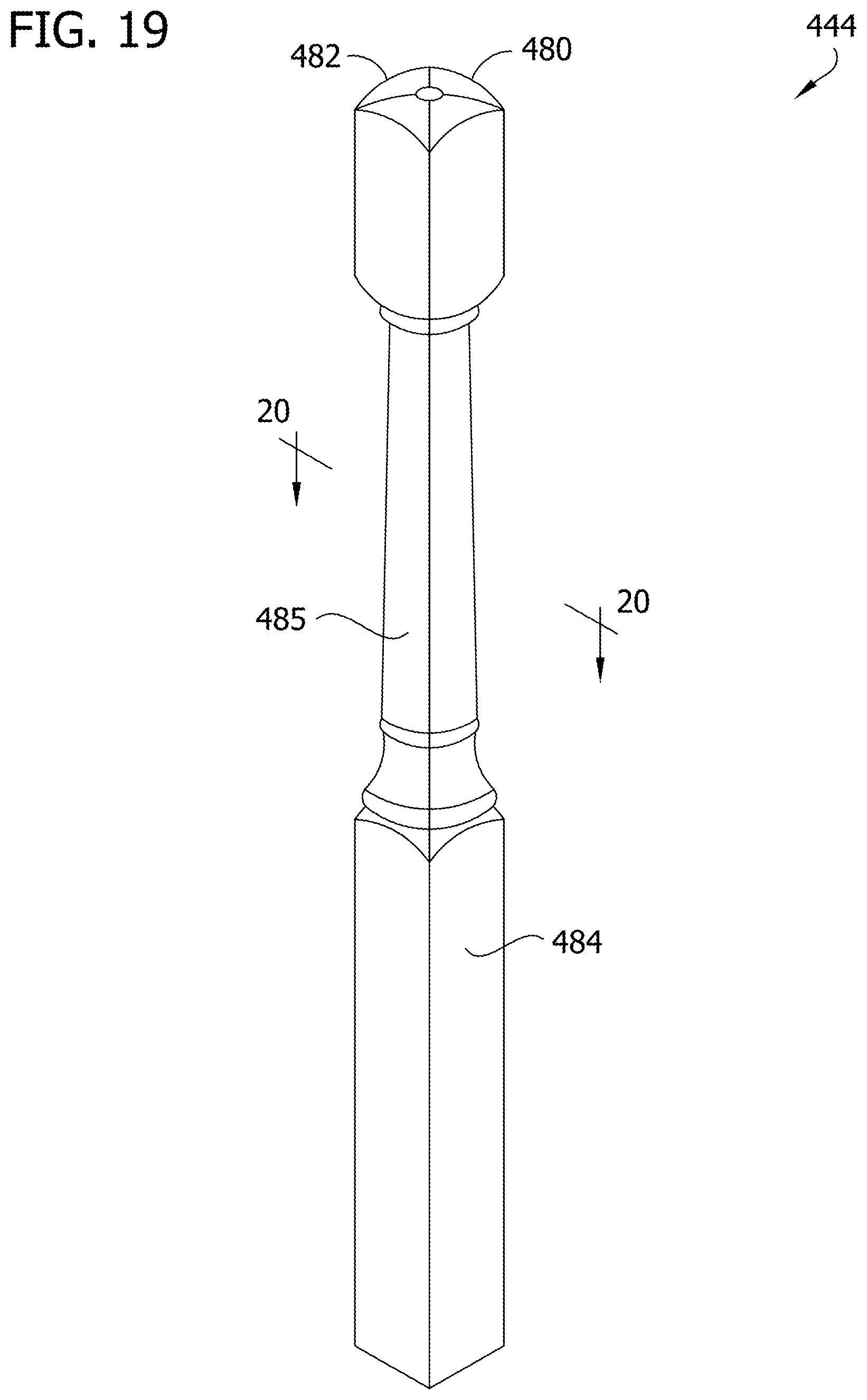 Patent US12098555 Figure 19 – Hand rail system and associated components and methods