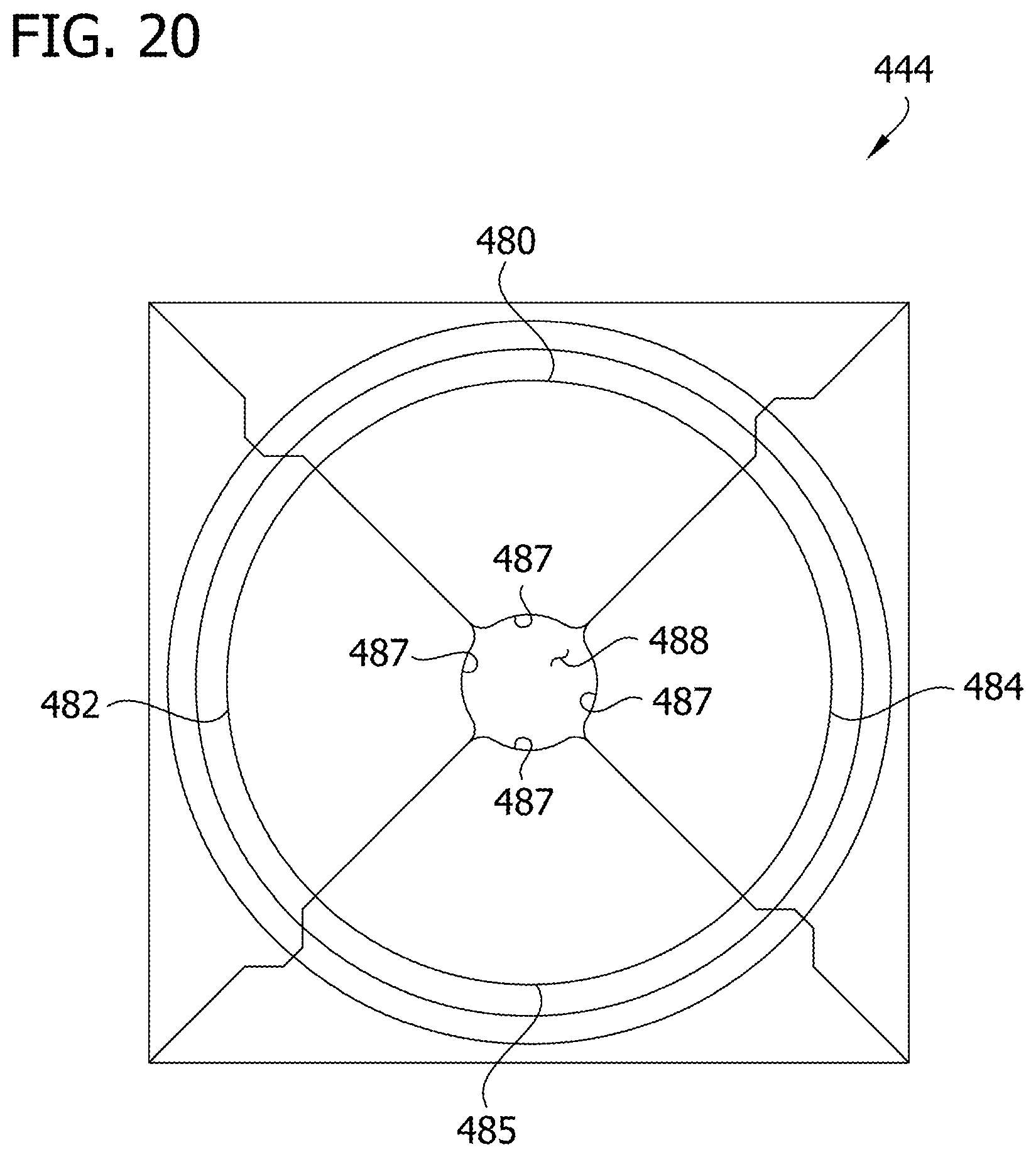 Patent US12098555 Figure 20 – Hand rail system and associated components and methods