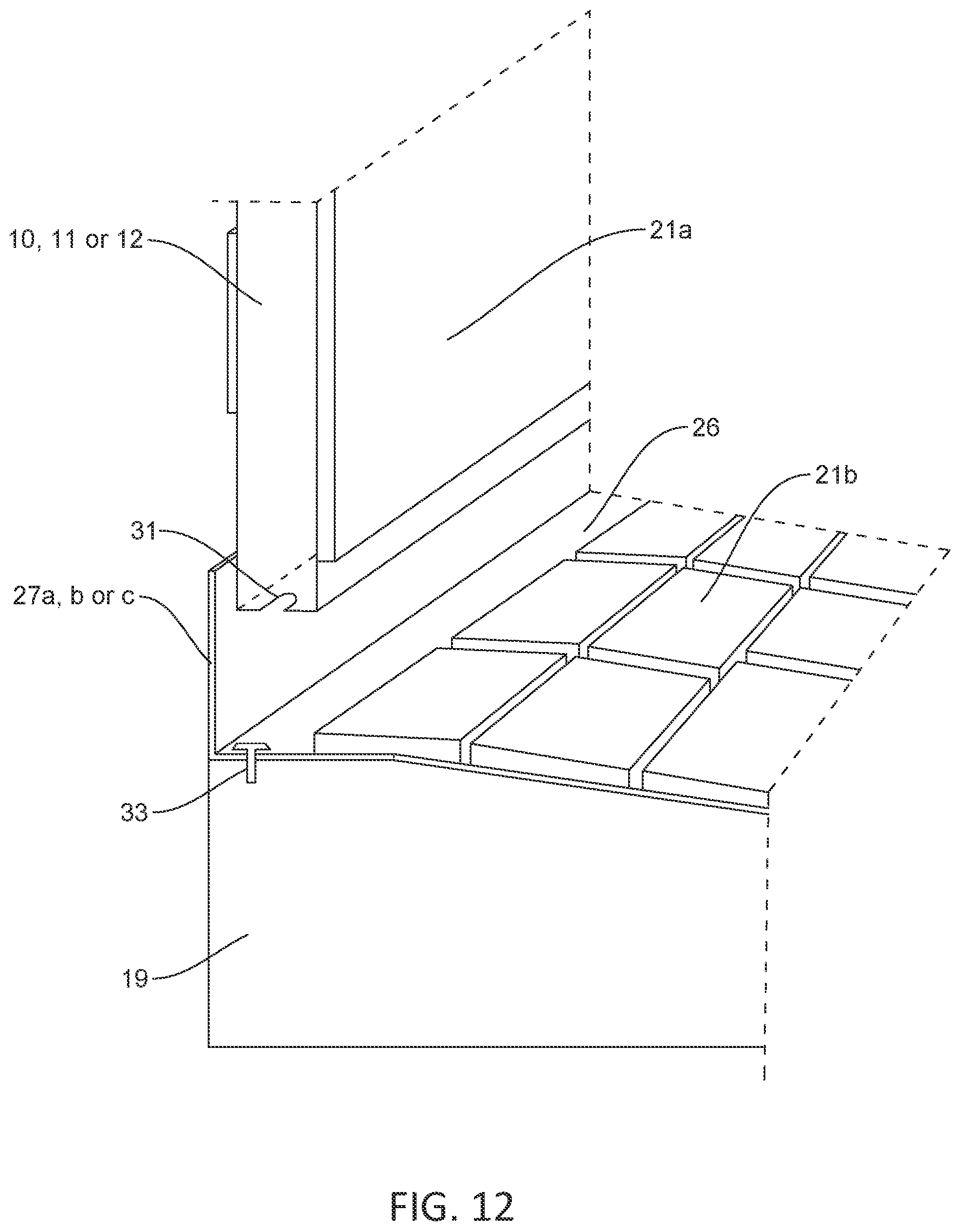 Patent US12098556 Figure 15 – Shower tray and wall panels