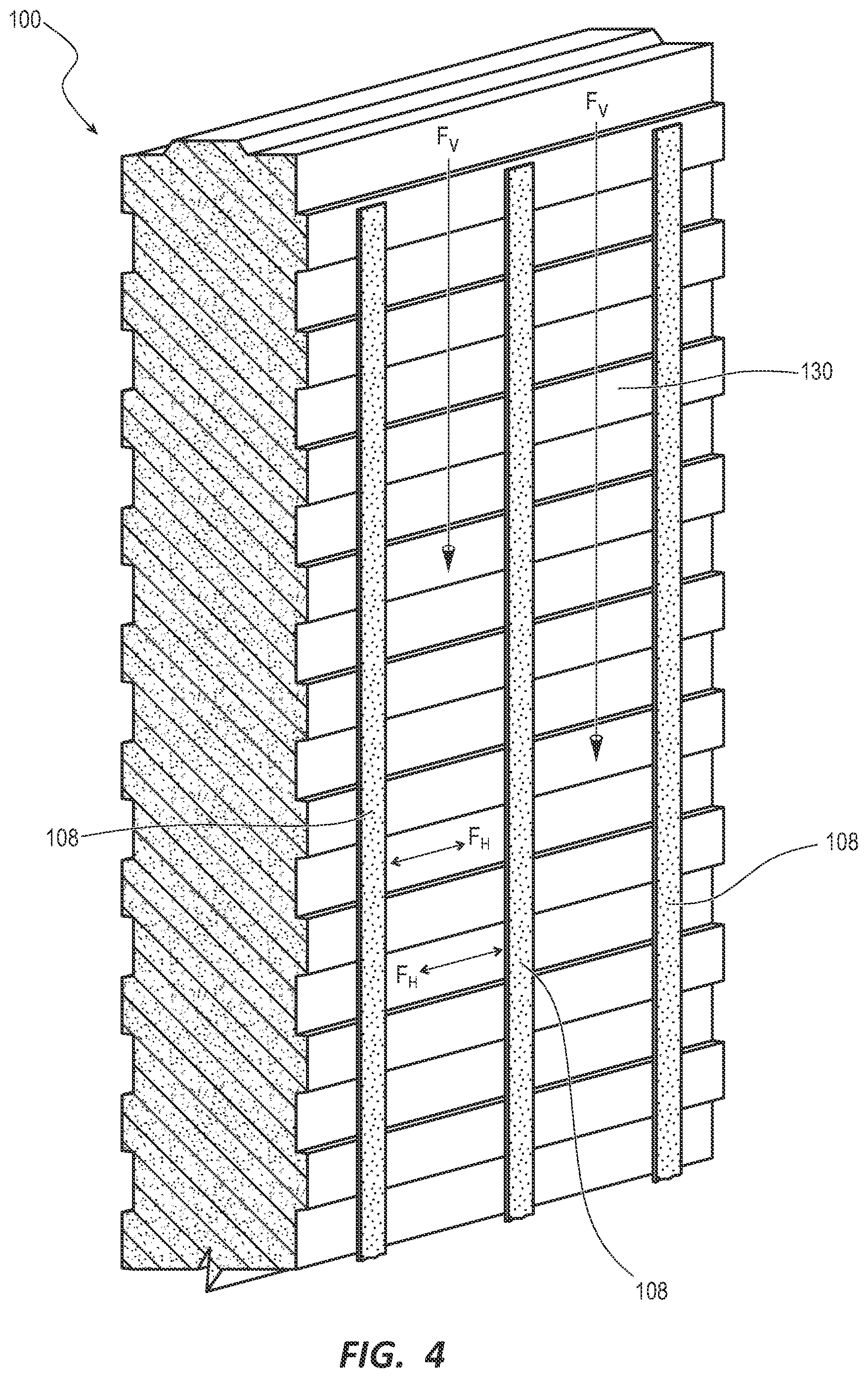Patent US12098557 Figure 4 – Panel for stones and related methods of use