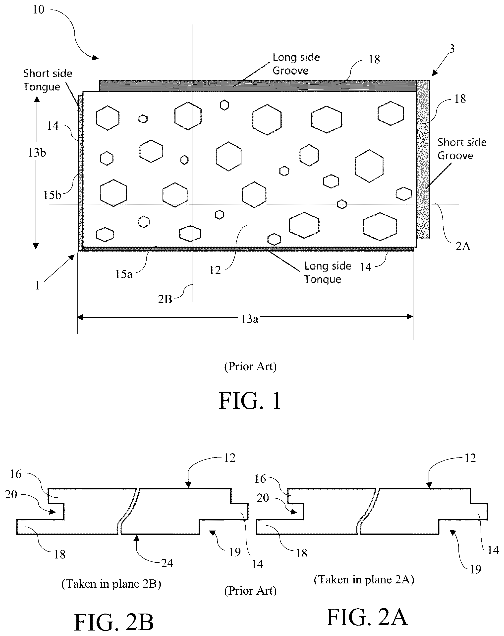 Patent US12098559 Figure 1 – Panel locking system and panels therefor