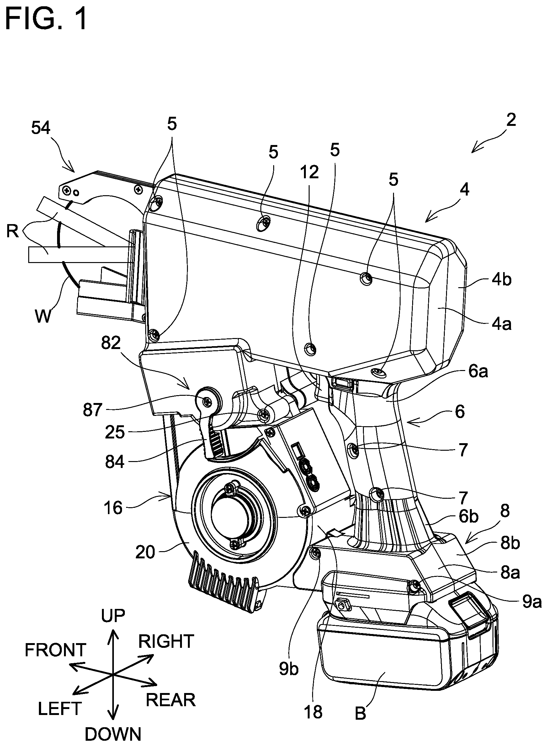Patent US12098560 Figure 1 – Rebar tying tool