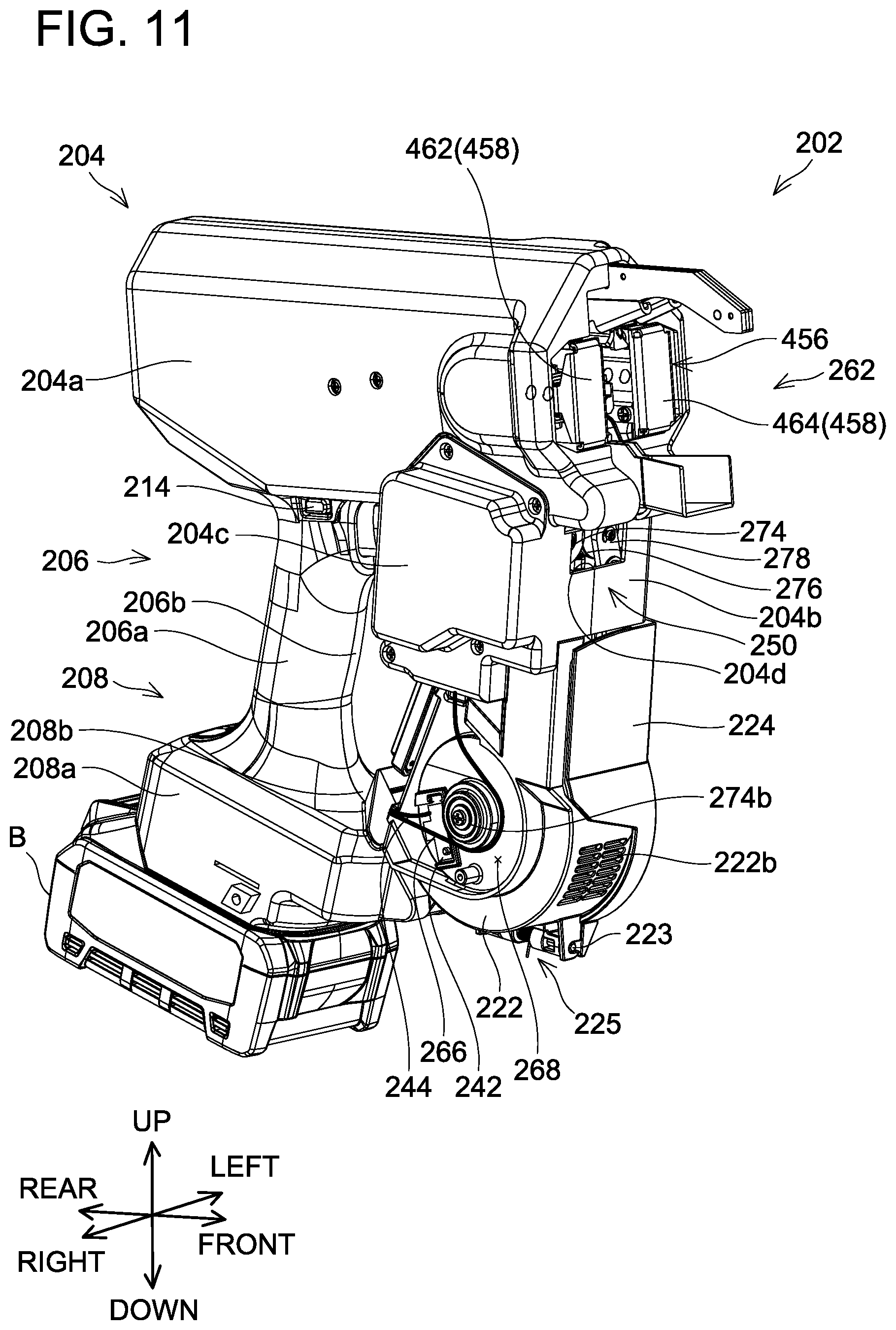 Patent US12098560 Figure 11 – Rebar tying tool