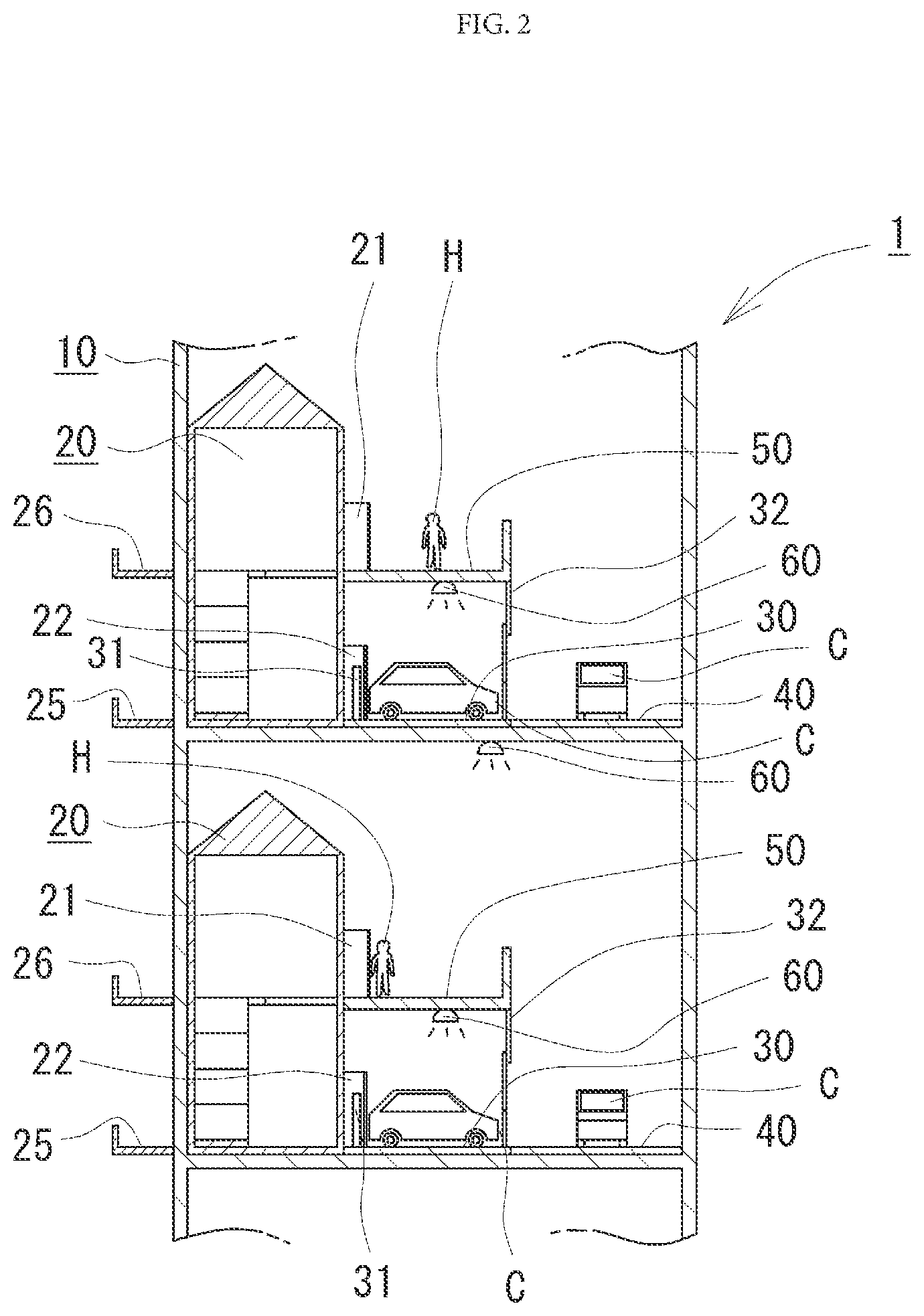 Patent US12098562 Figure 2 – Building and complex building