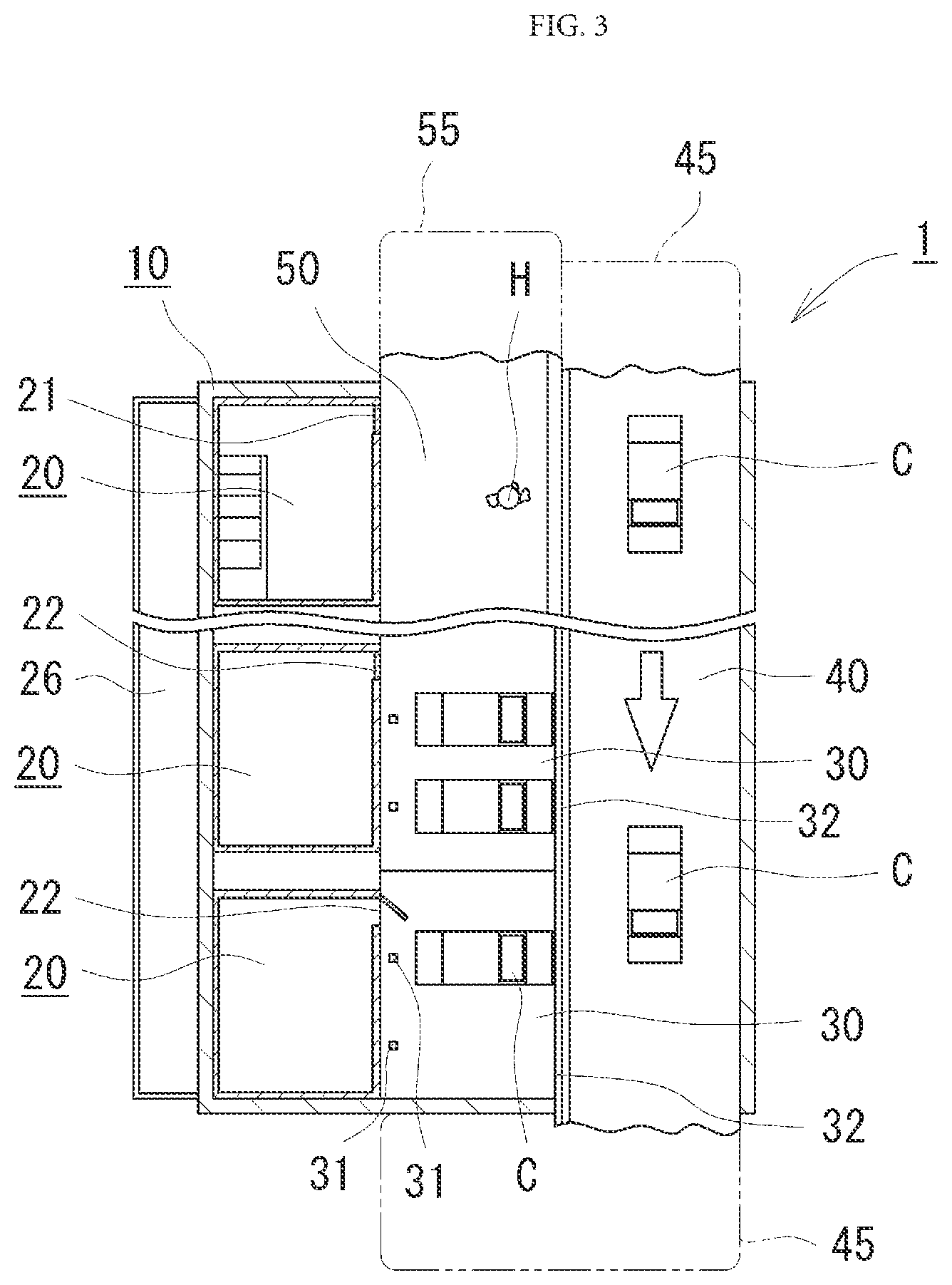 Patent US12098562 Figure 3 – Building and complex building