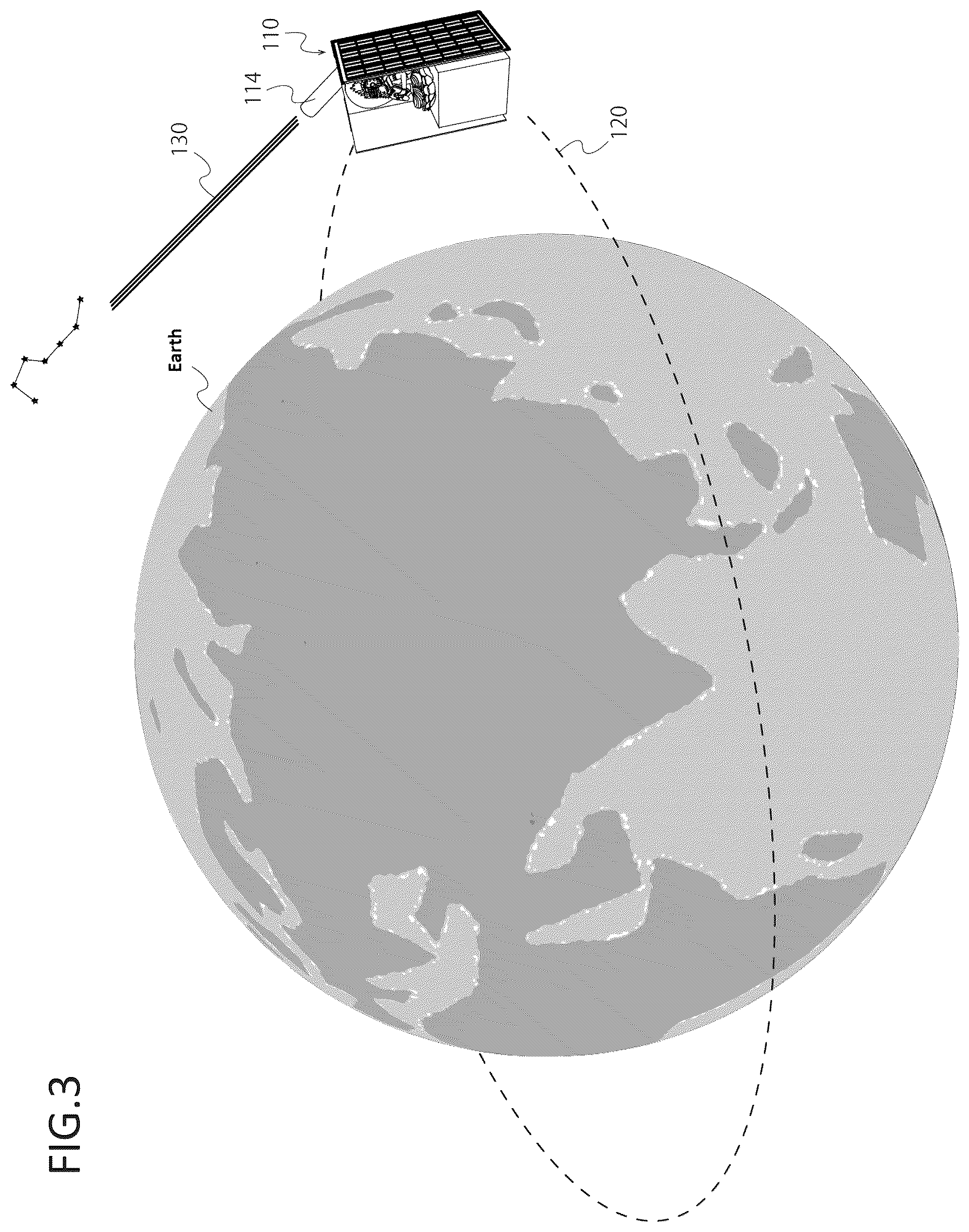 Patent US12098563 Figure 3 – Computer system providing service to multiple users using satellites in earth orbit, and method and program executed by computer system