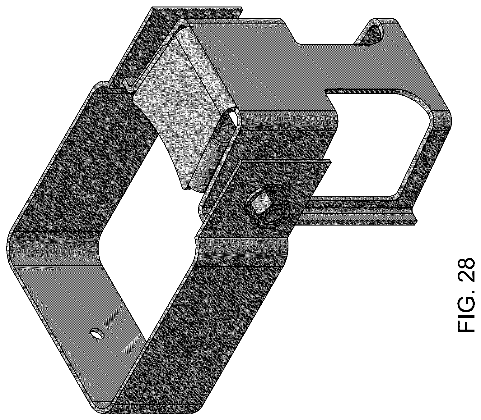 Patent US12098567 Figure 8 – Fencing bracket