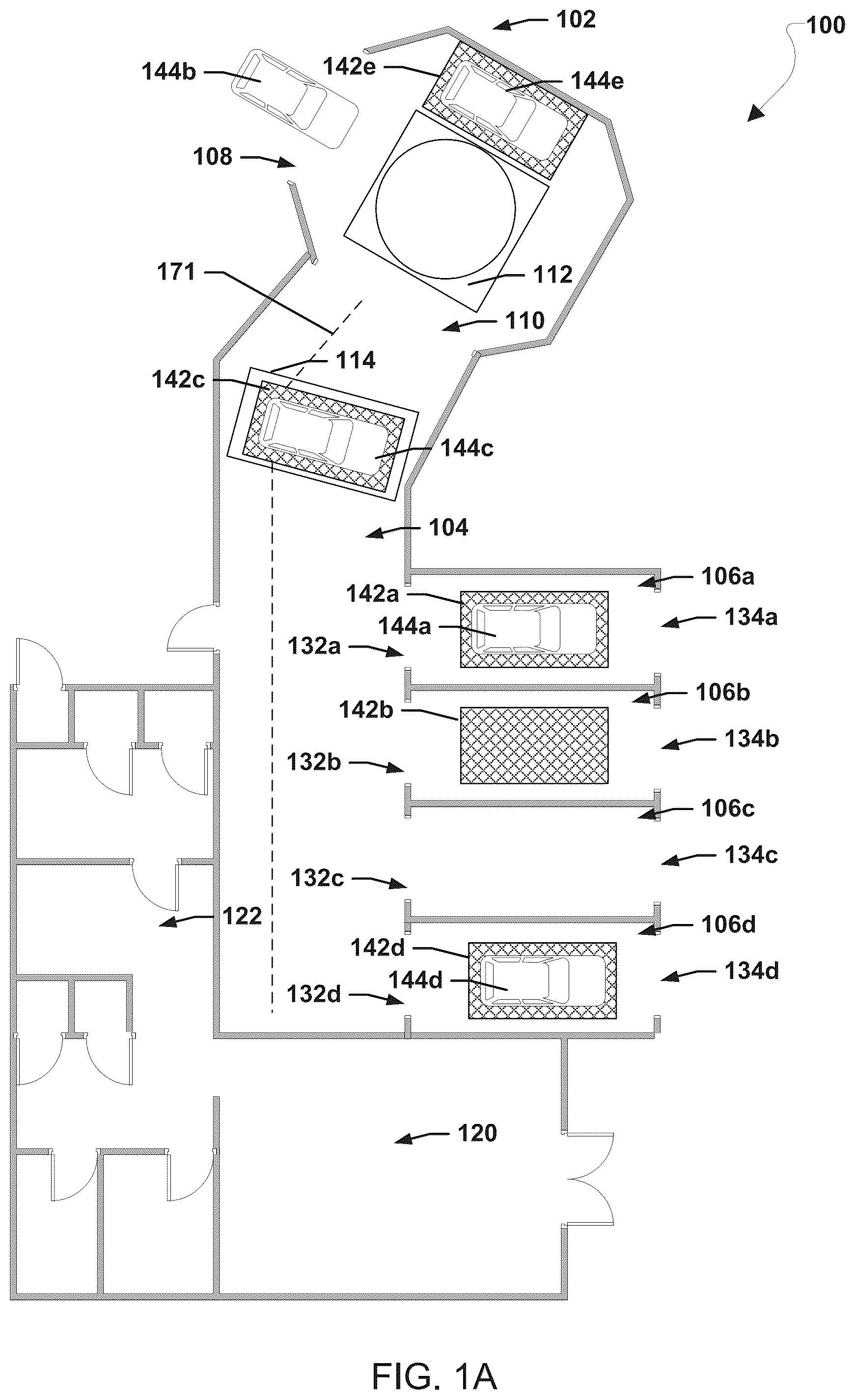 Patent US12098571 Figure 1 – Vehicle vending machine