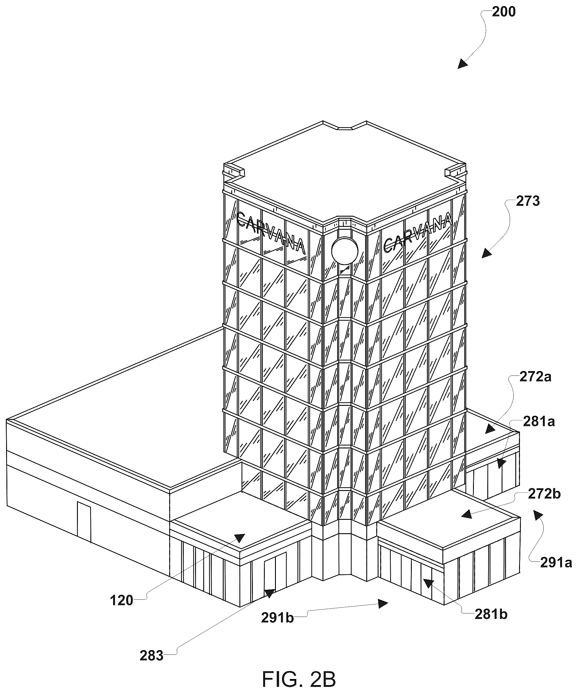 Patent US12098571 Figure 4 – Vehicle vending machine