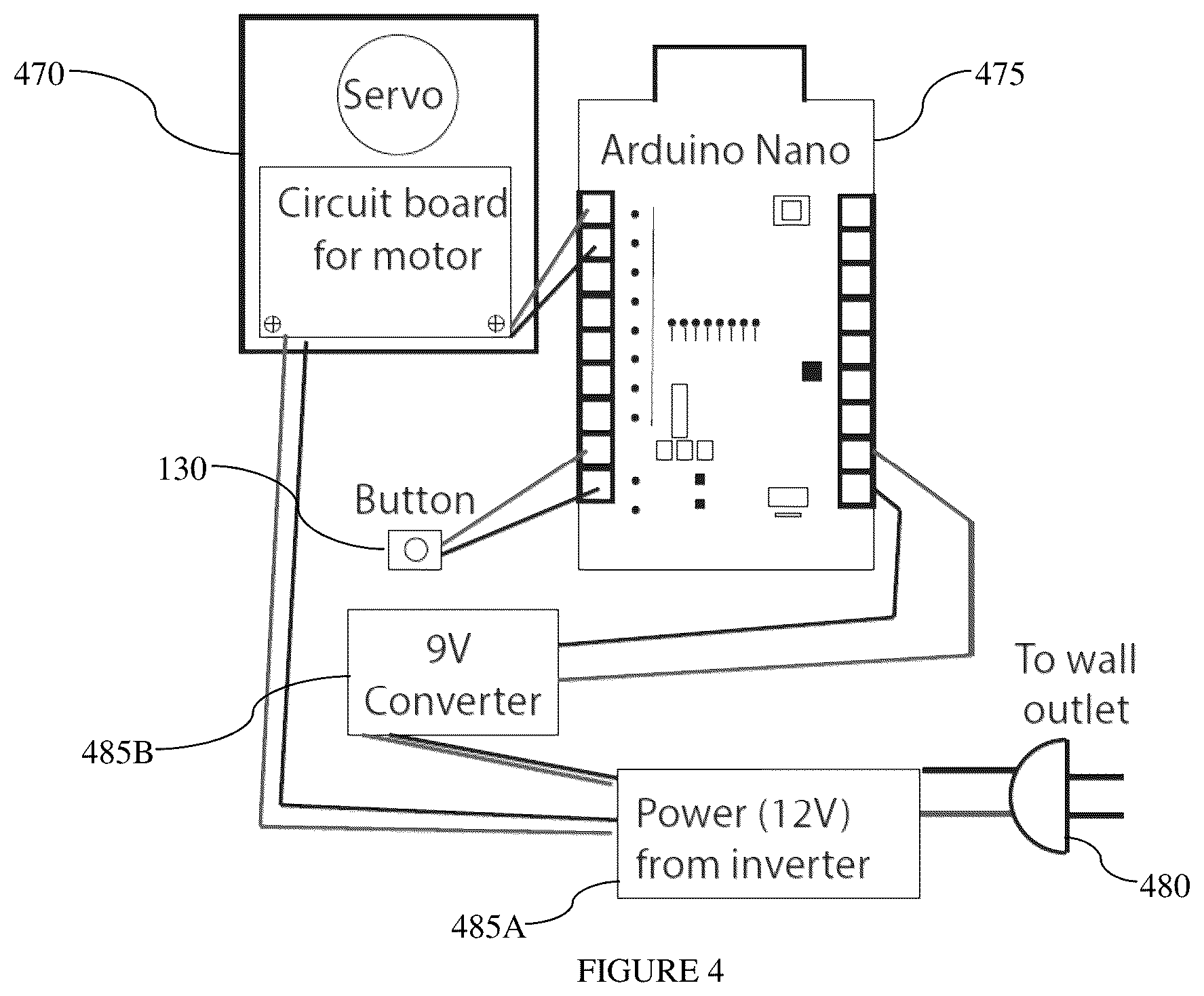Patent US12098573 Figure 5 – Motorized automatic door opener