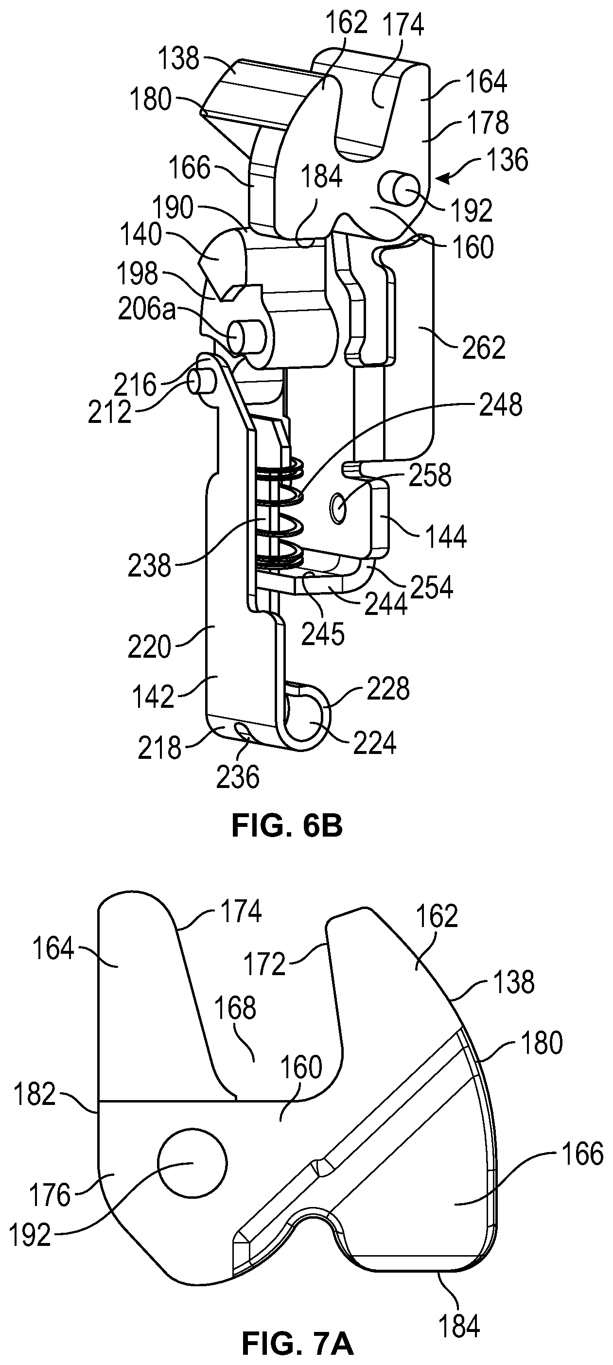 Patent US12098575 Figure 7 – Transverse concealed latch system