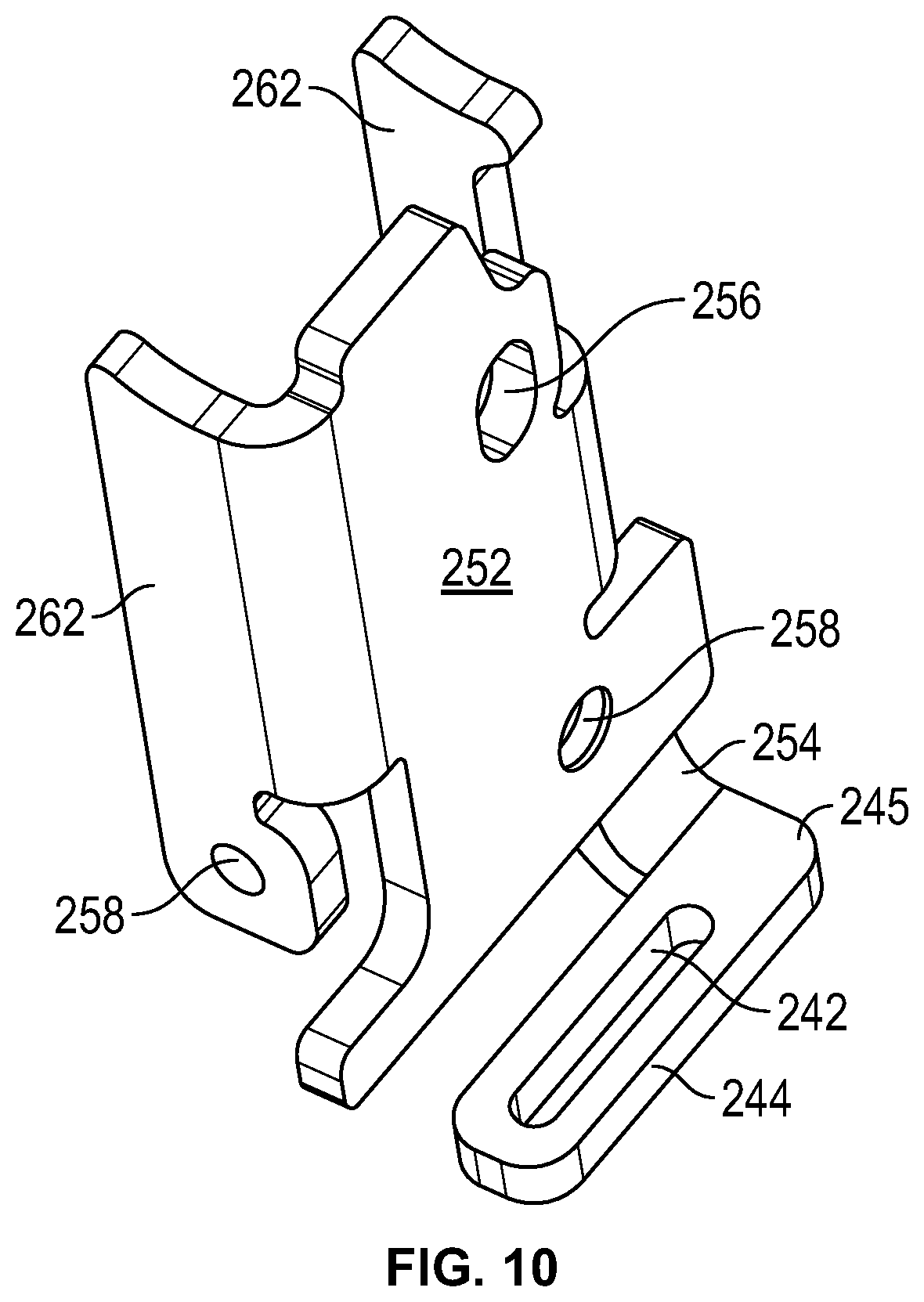 Patent US12098575 Figure 11 – Transverse concealed latch system