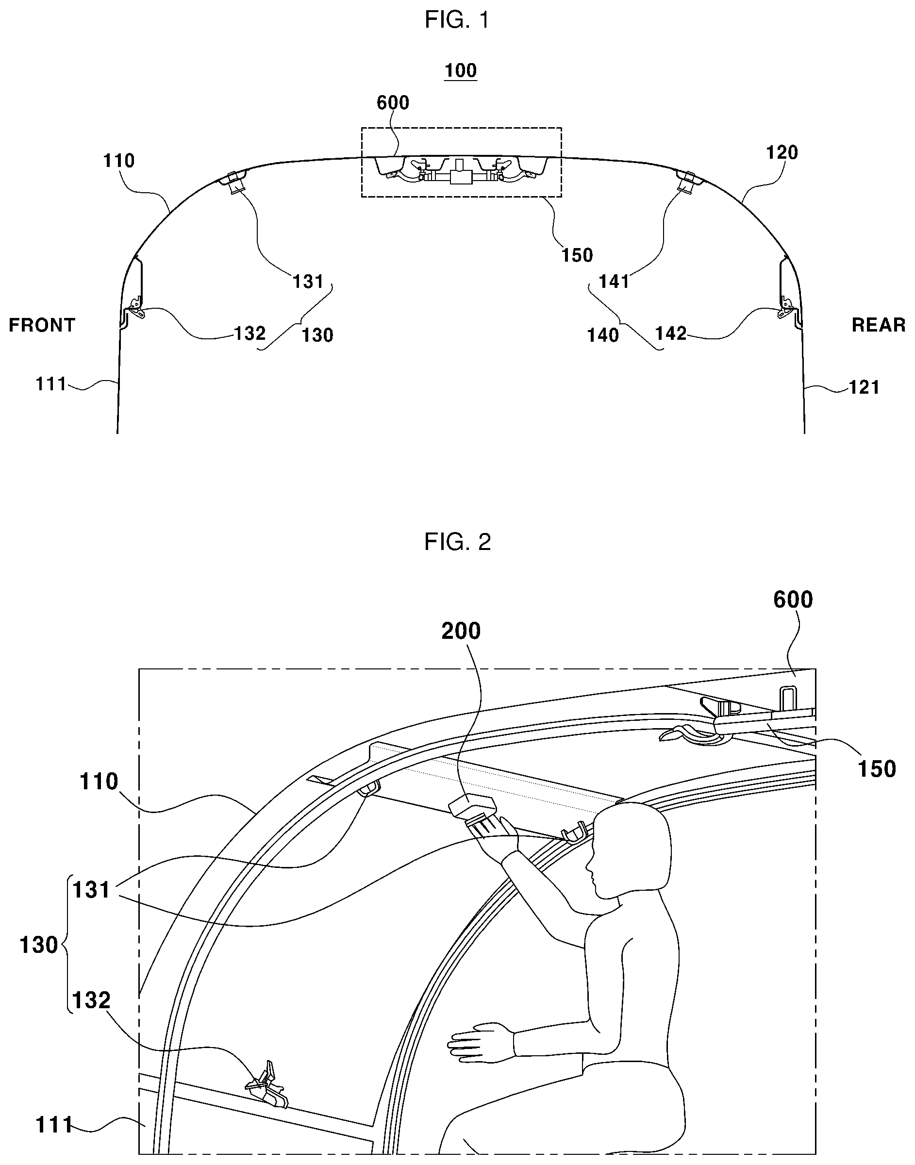 Patent US12098577 — Door locking structure — Figure 1