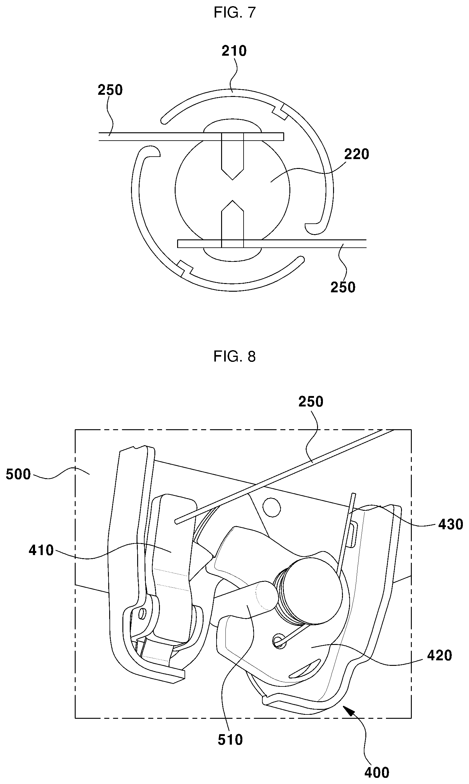 Patent US12098577 Figure 5 – Door locking structure
