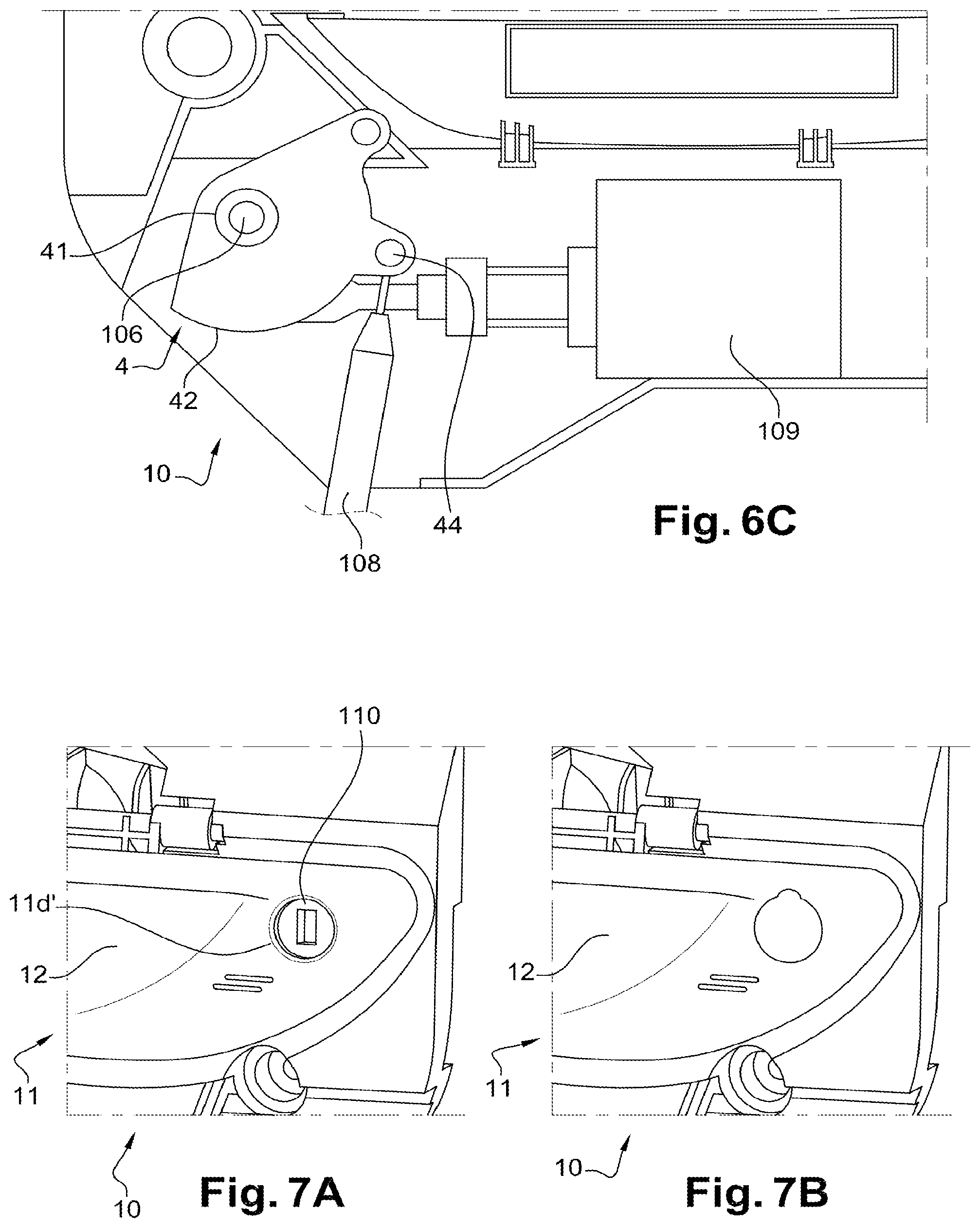 Patent US12098578 Figure 4 – Door leaf handle device, in particular for vehicle