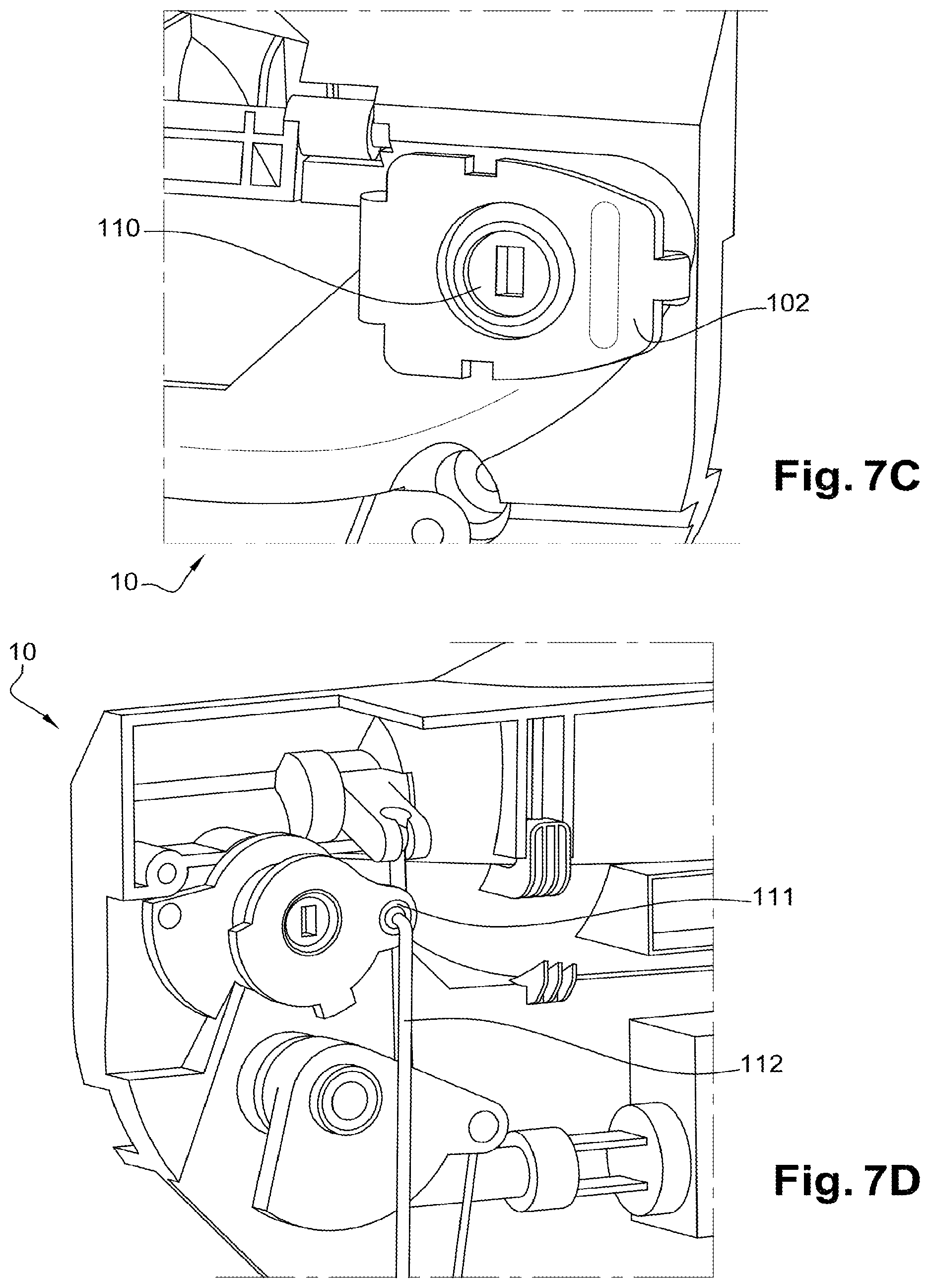 Patent US12098578 Figure 5 – Door leaf handle device, in particular for vehicle