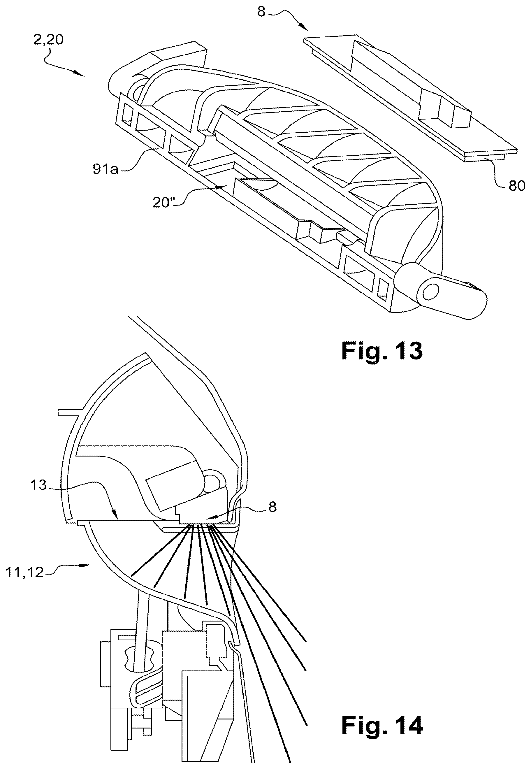 Patent US12098578 Figure 8 – Door leaf handle device, in particular for vehicle